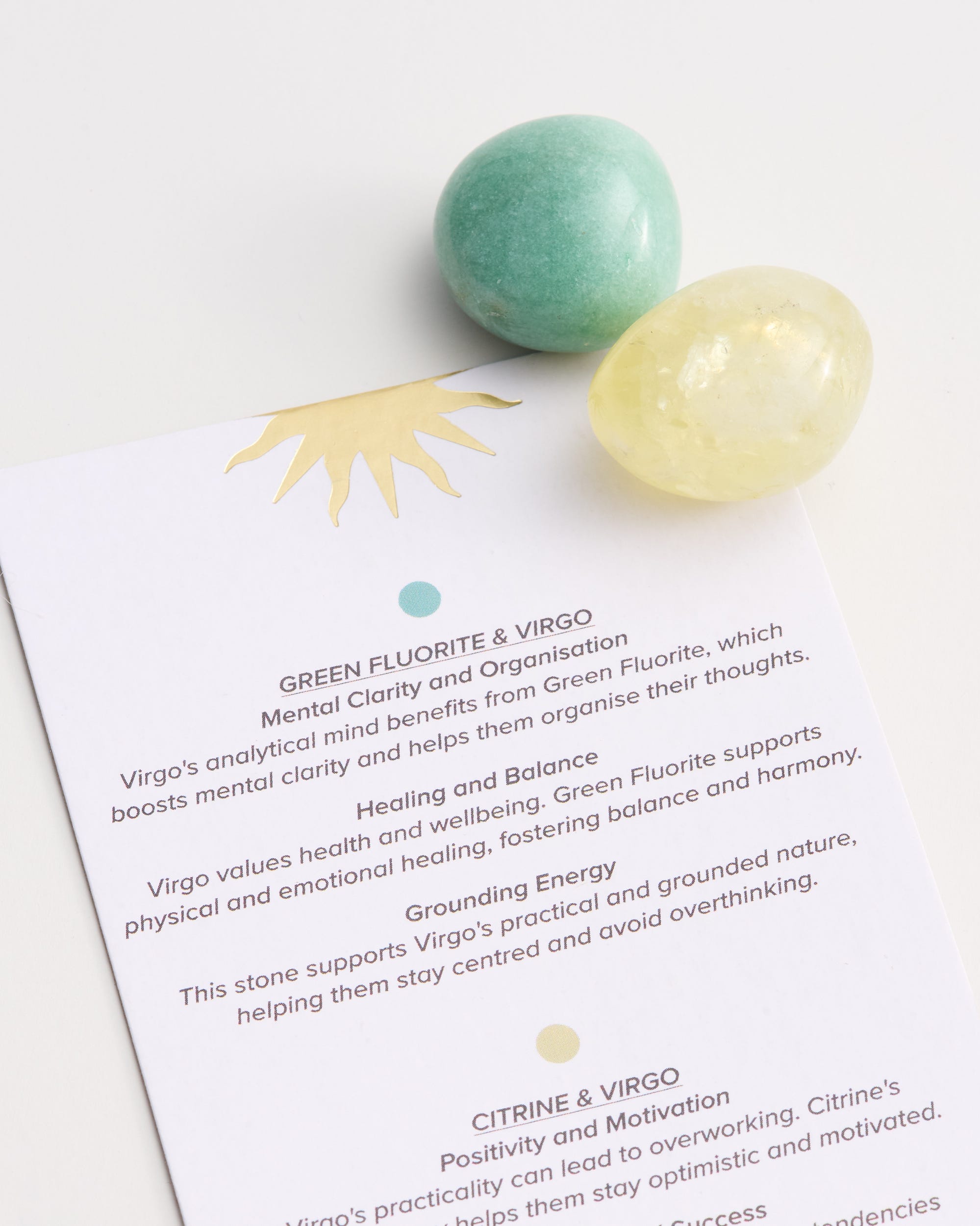 Virgo Zodiac Crystal Set