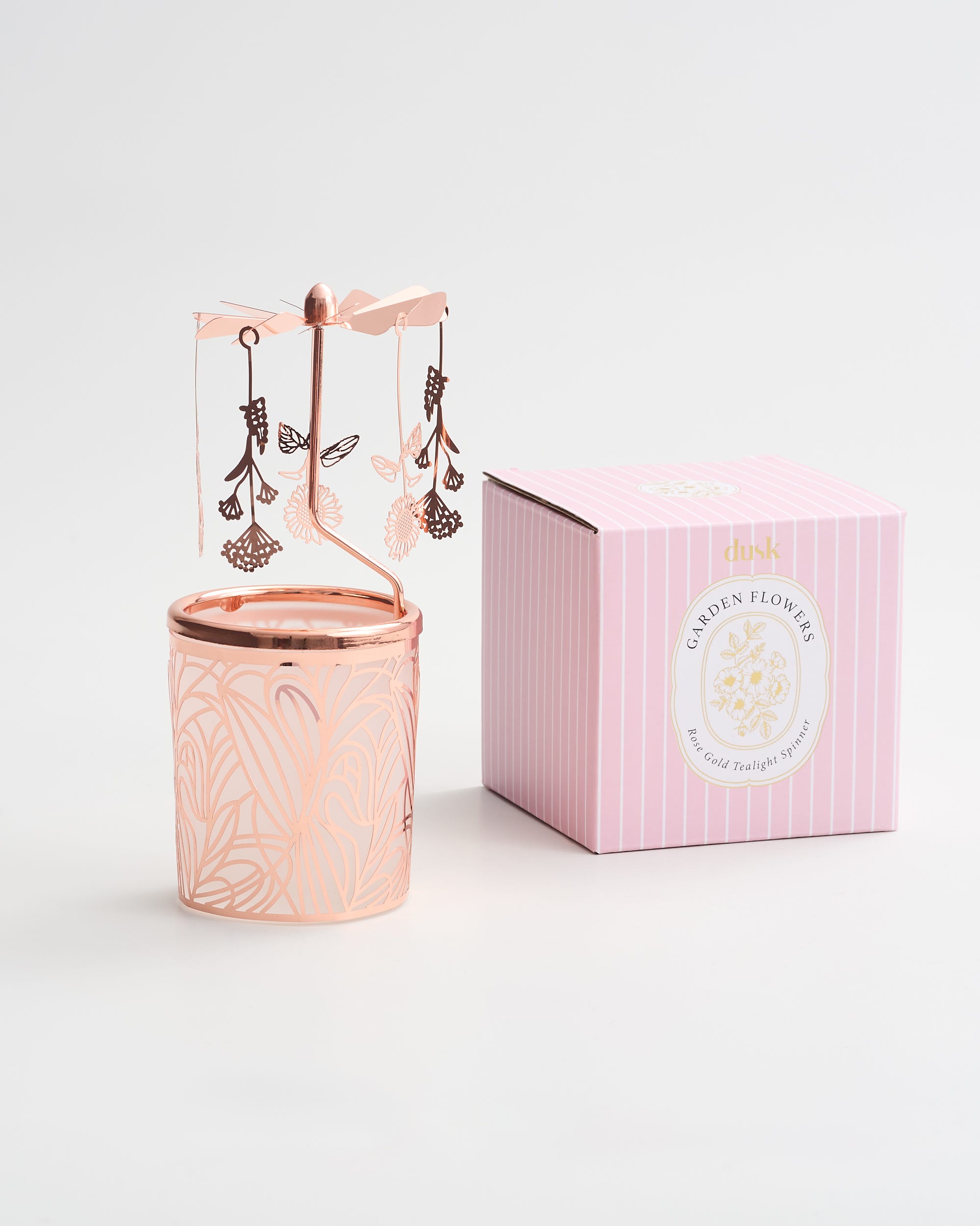 Tea Gardens Flower Spinner Rose Gold