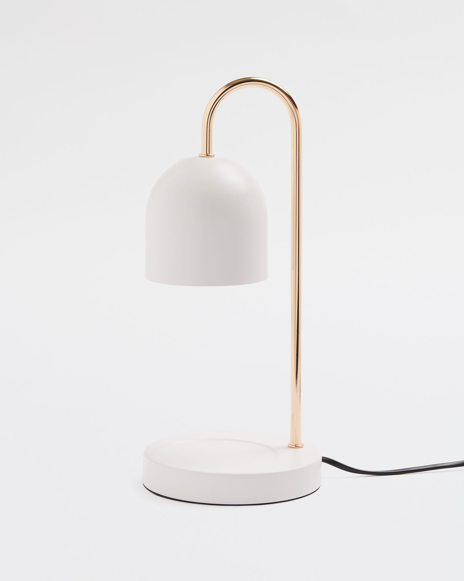 Dome Candle Warmer White Metal