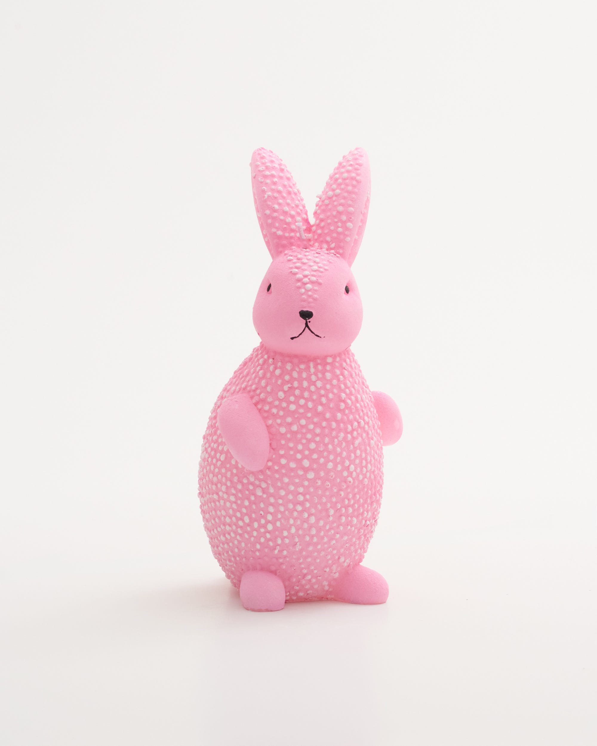 Unscented Bunny Candle Pink 18cm