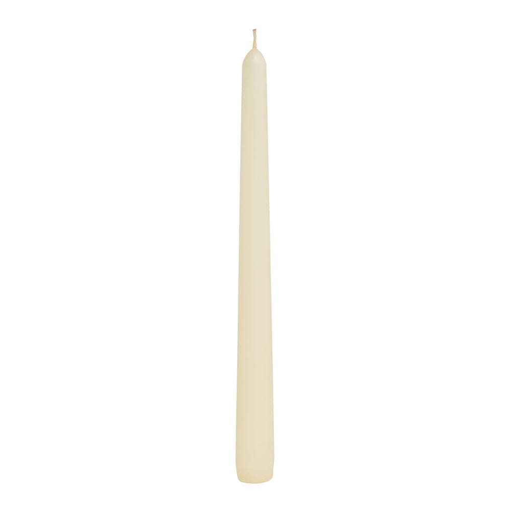 Ivory Unscented Taper Candle