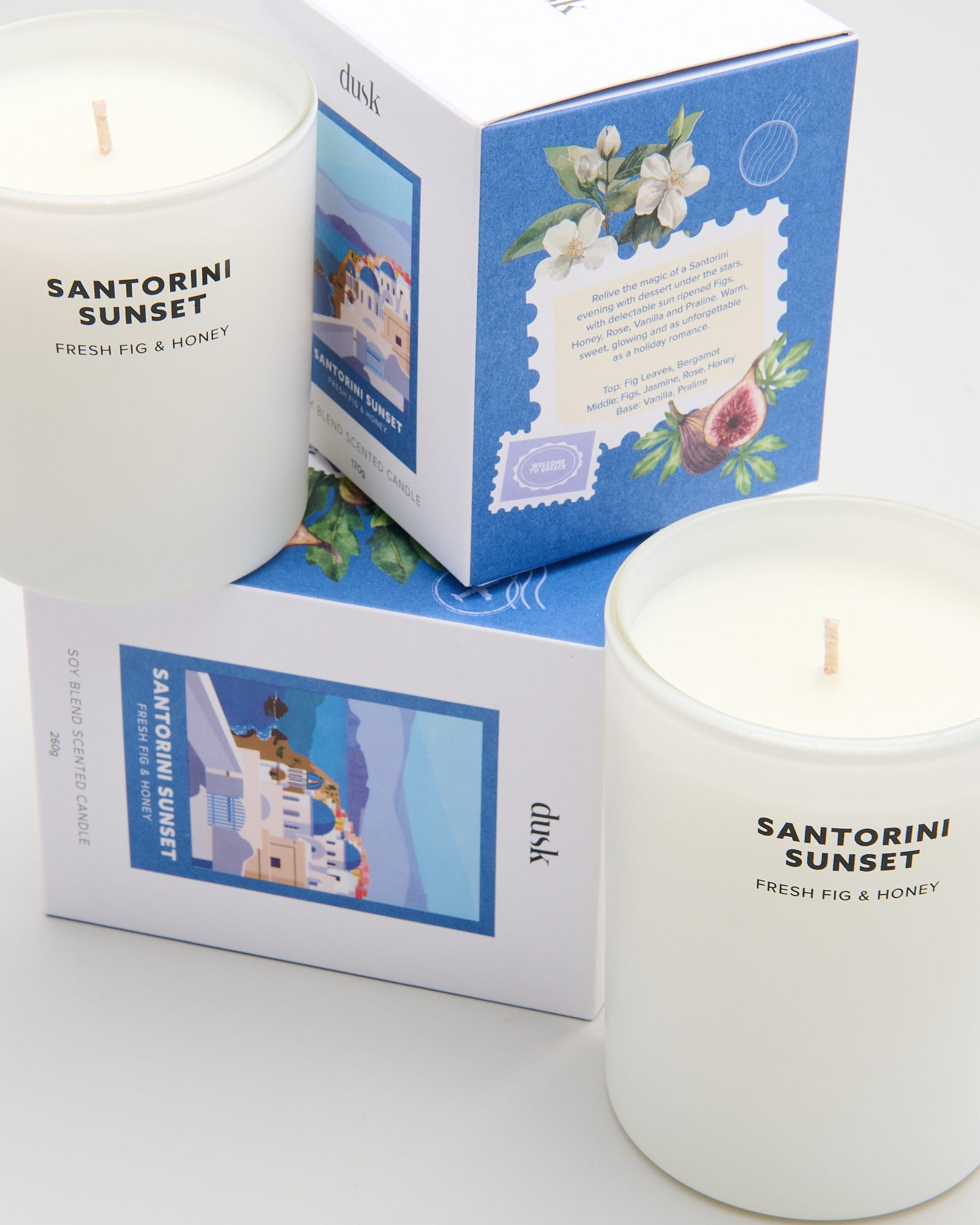 Santorini Sunset Soy Blend Scented Candle 170g