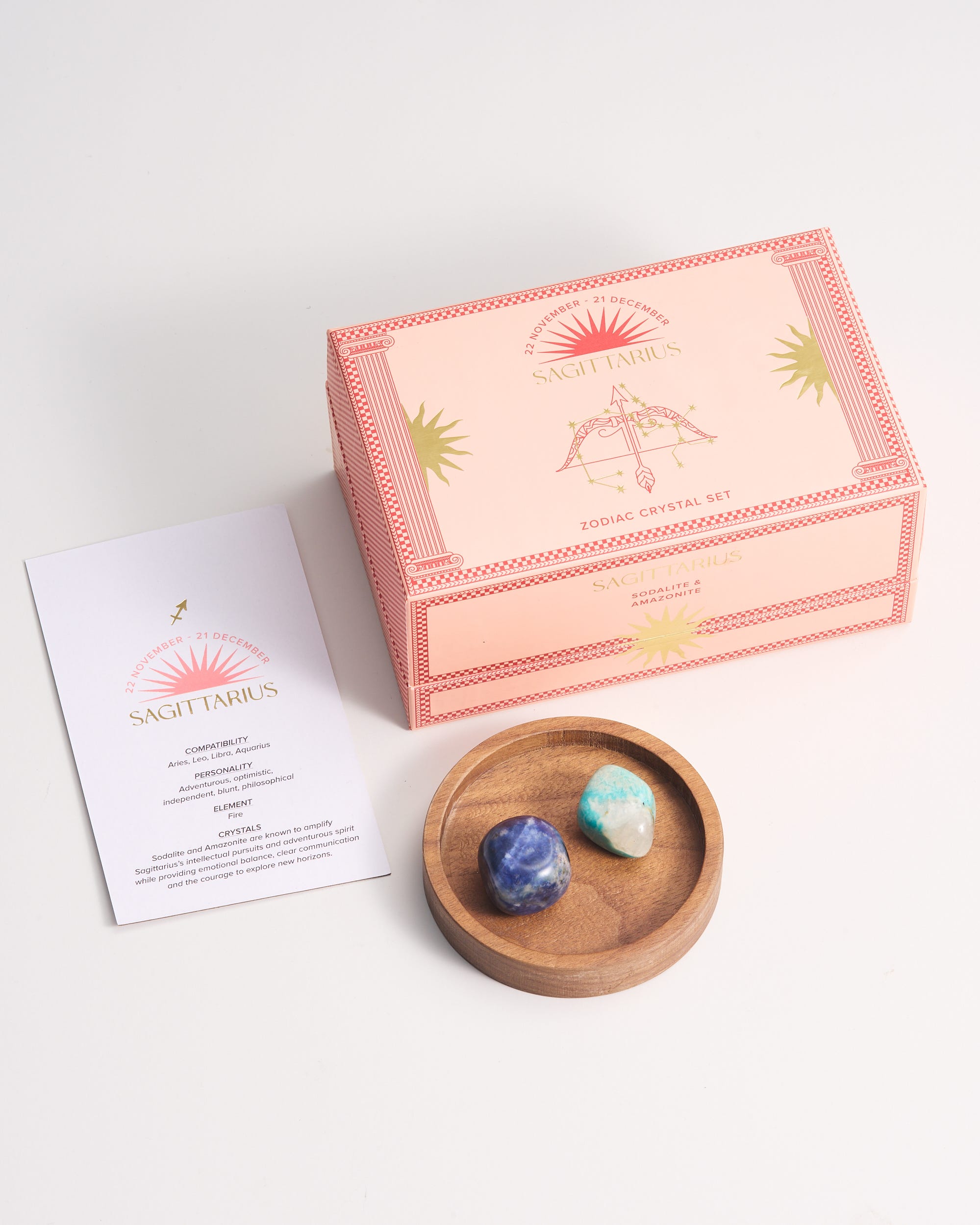 Sagittarius Zodiac Crystal Set