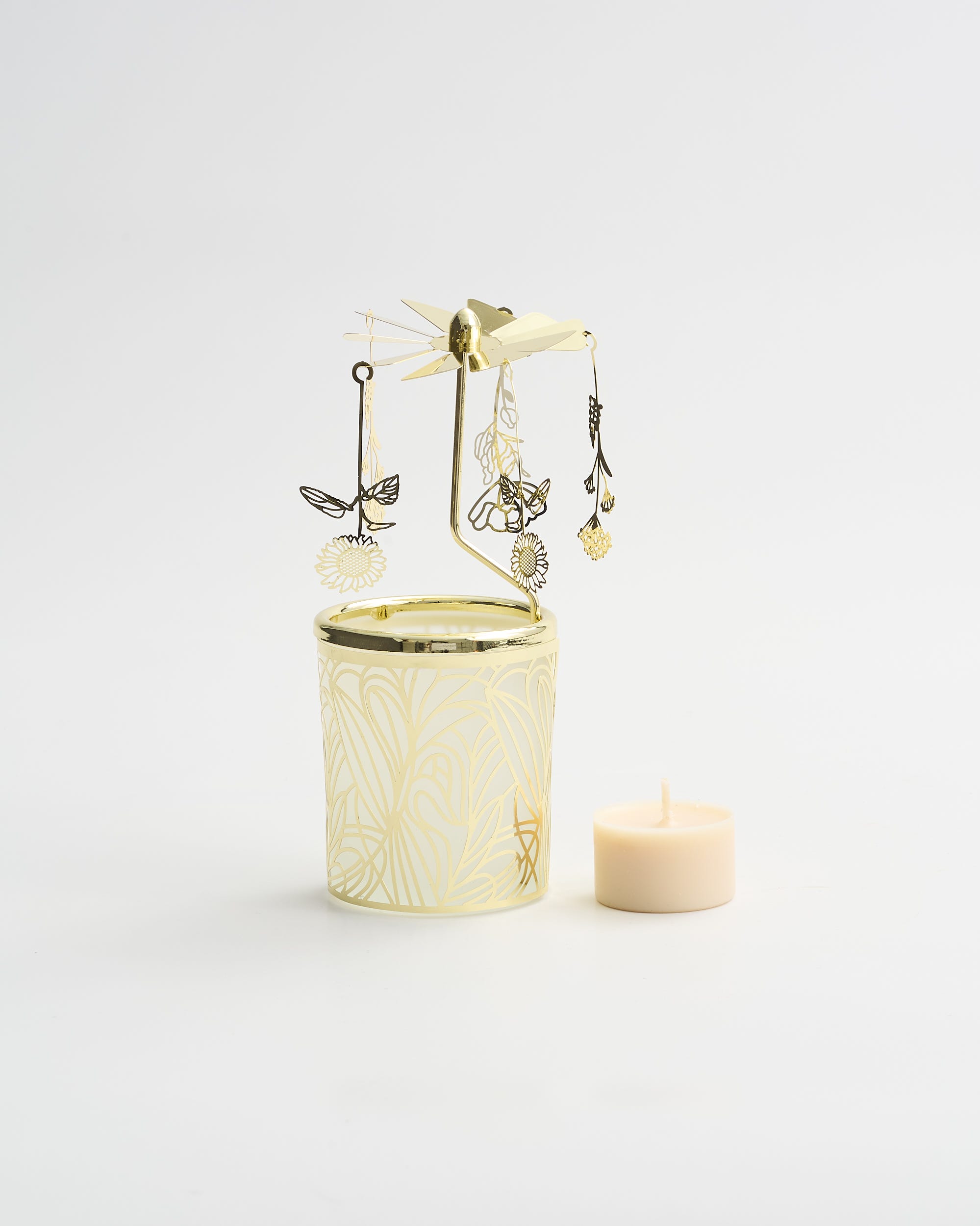 Tea Gardens Flower Spinner Gold