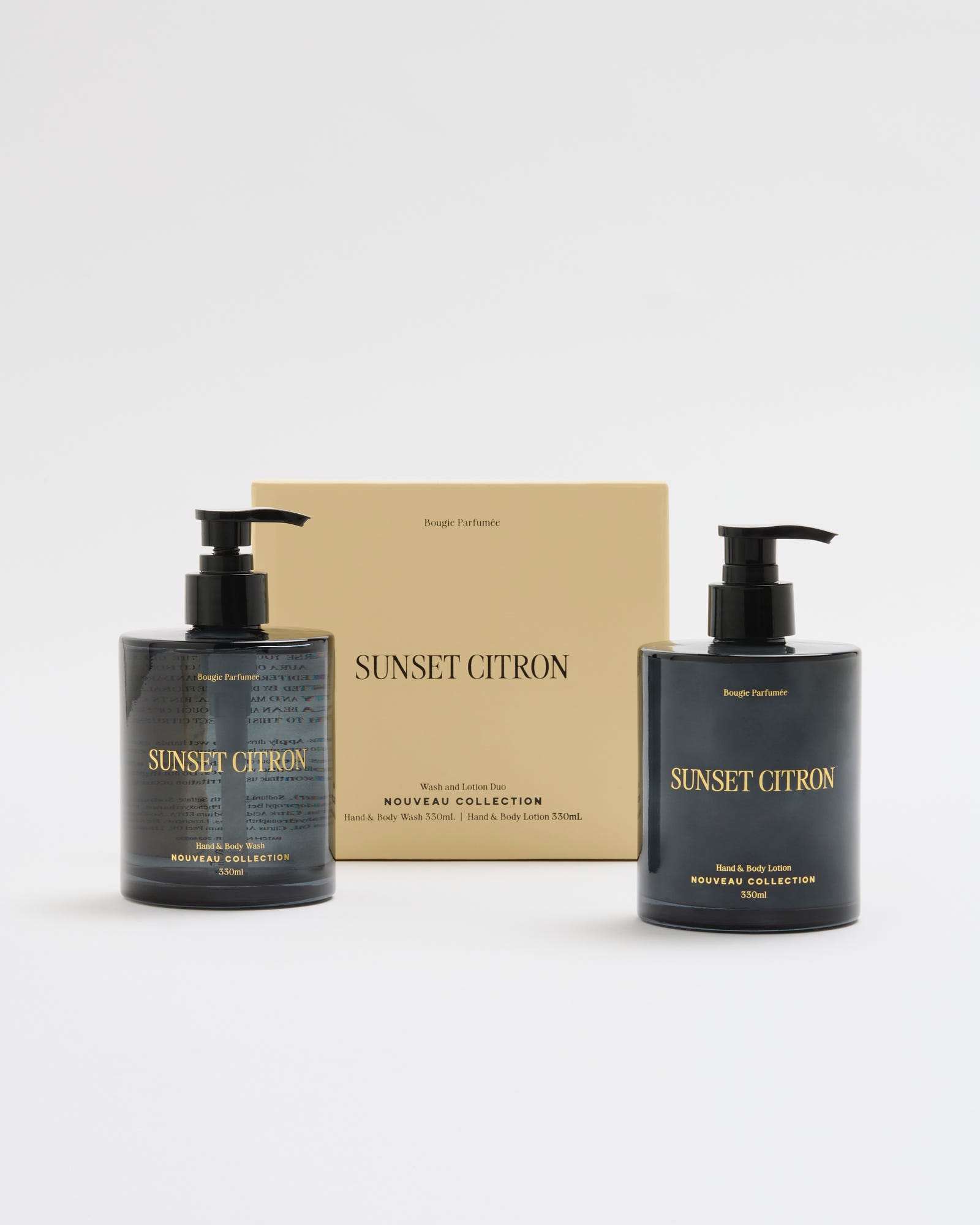Sunset Citron Gift Set - Handwash & Cream 330ml Nouveau