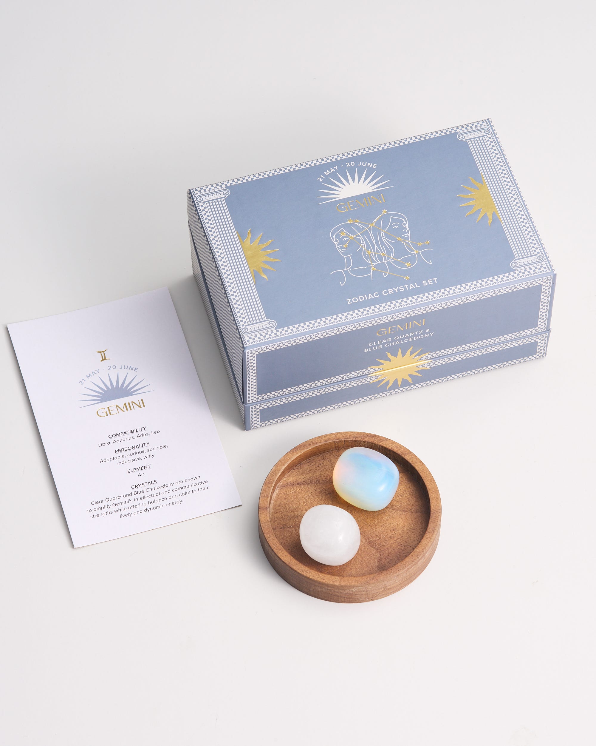 Gemini Zodiac Crystal Set
