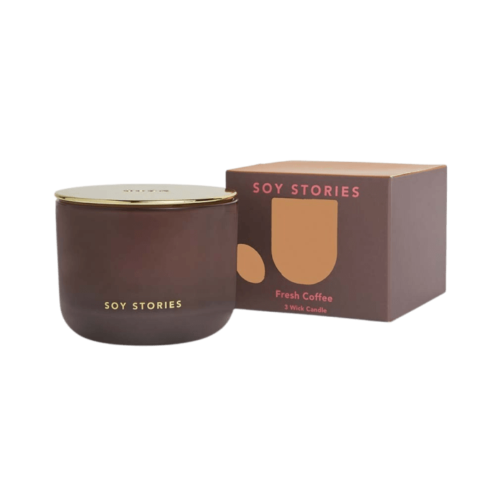 Fresh Coffee 3 Wick Soy Scented Candle