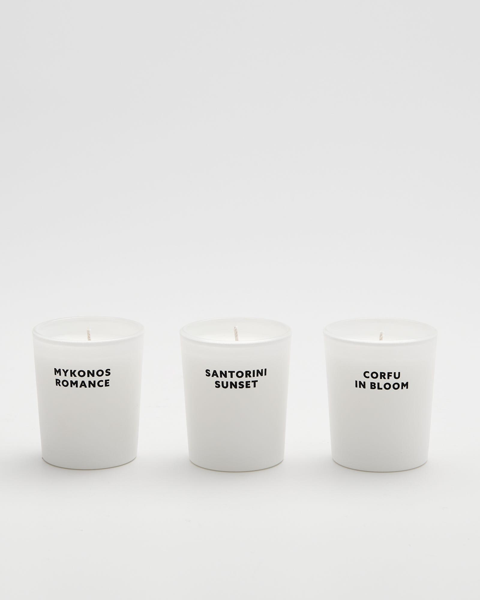 Greek Islands Discovery Set Soy Blend Scented Candle 3 x 70g