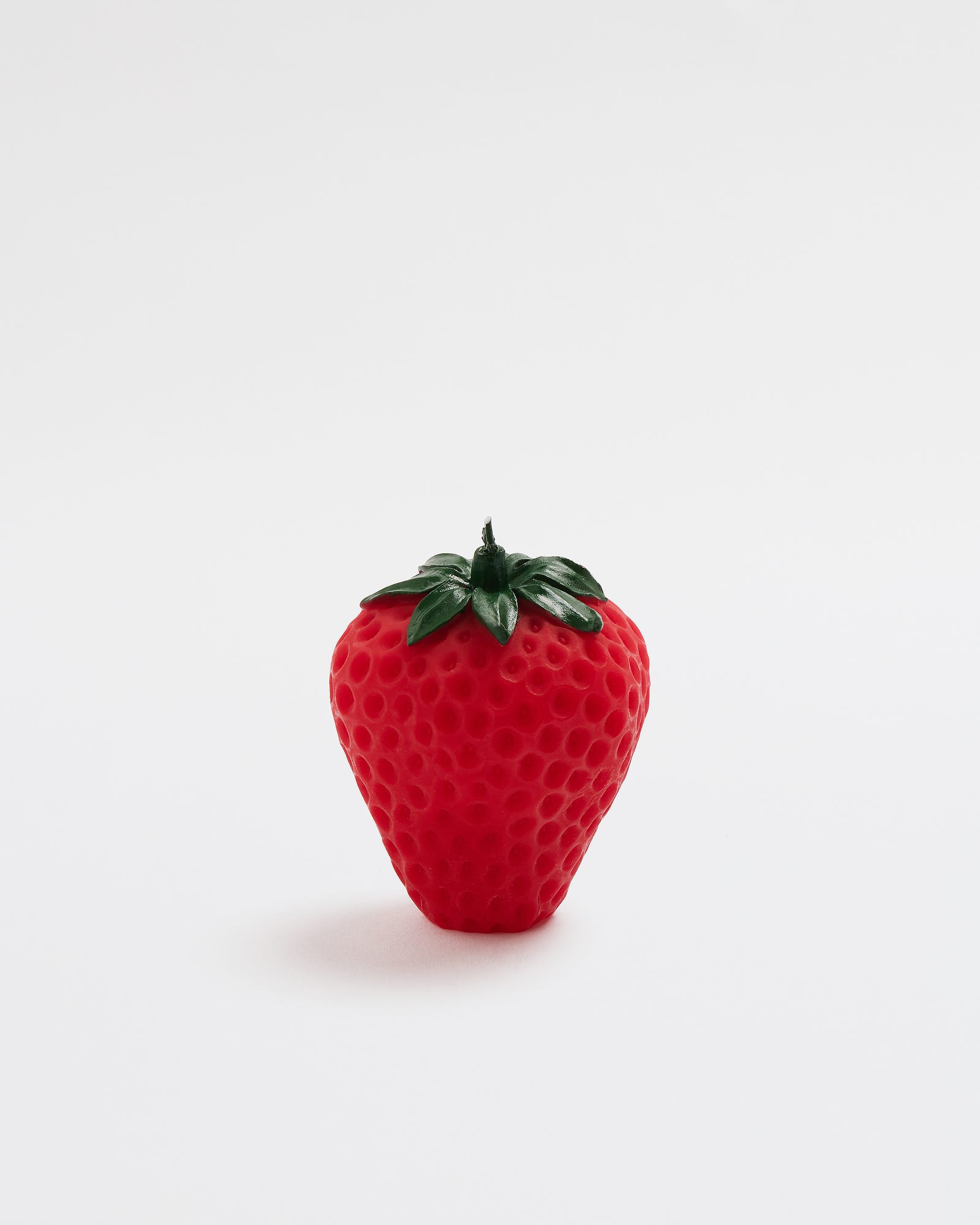 Large Strawberry Unscented Candle