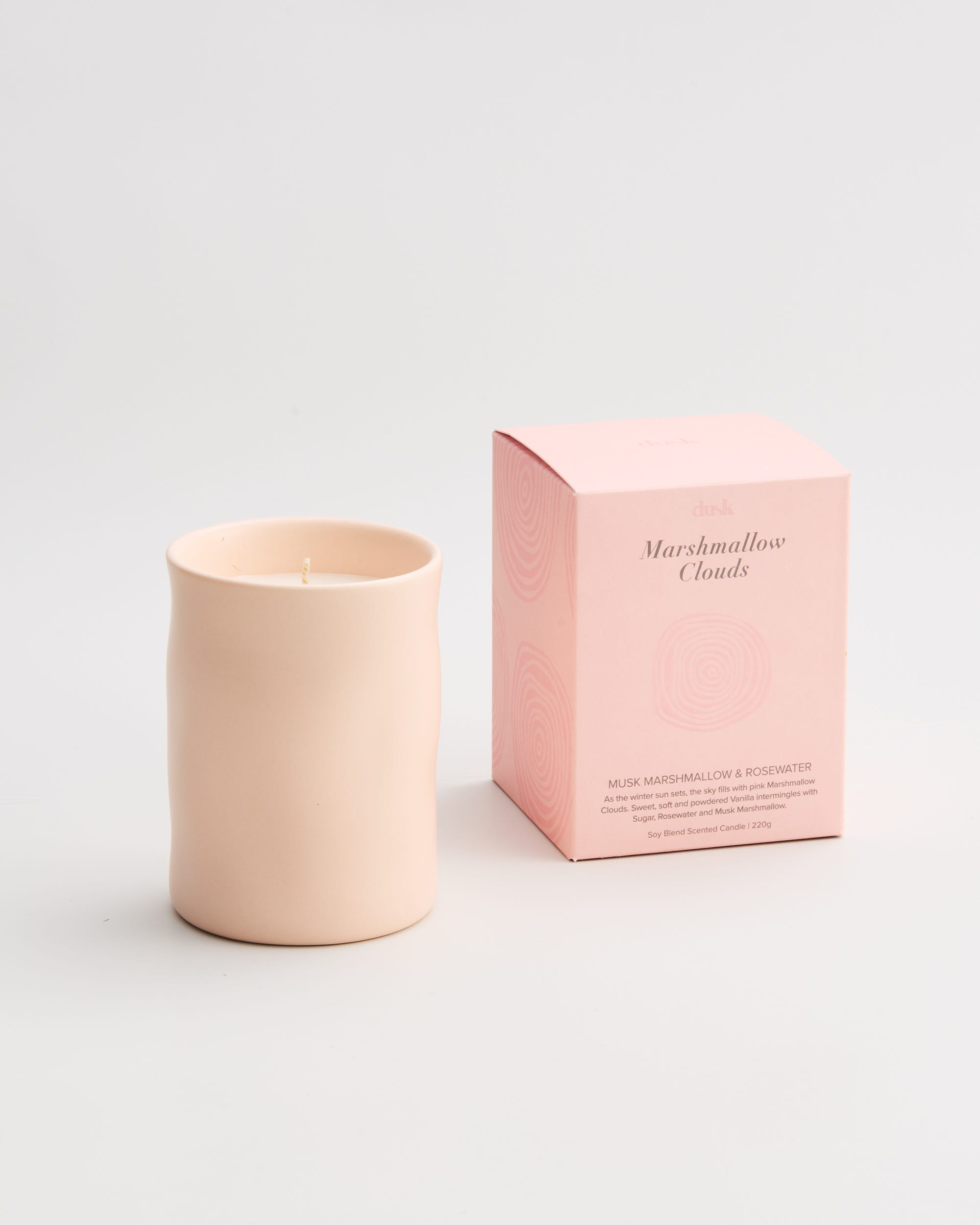 Marshmallow Clouds Soy Blend Scented Candle 220g