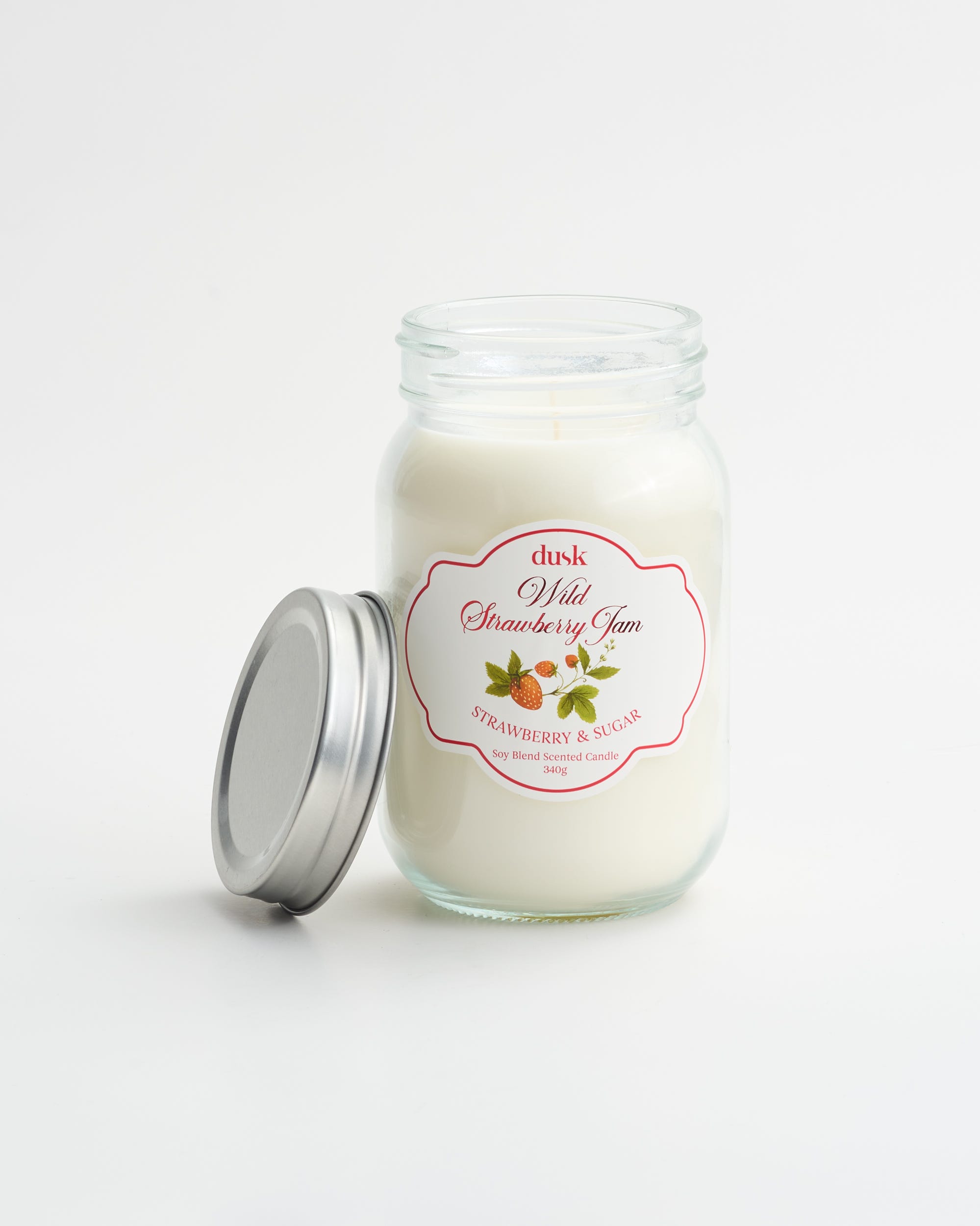 Wild Strawberry Jam Jar Candle 340g