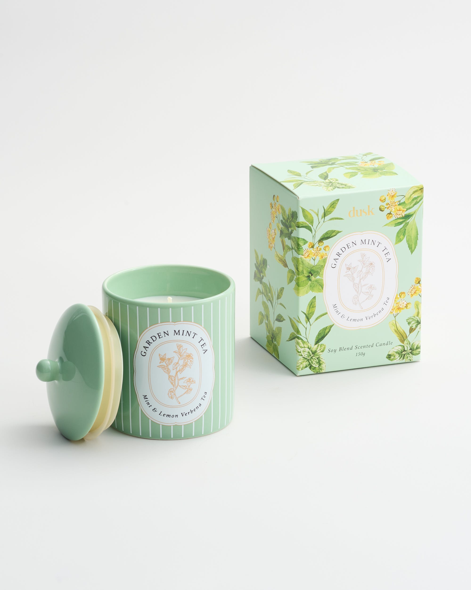 Garden Mint Tea Ceramic Candle 150g