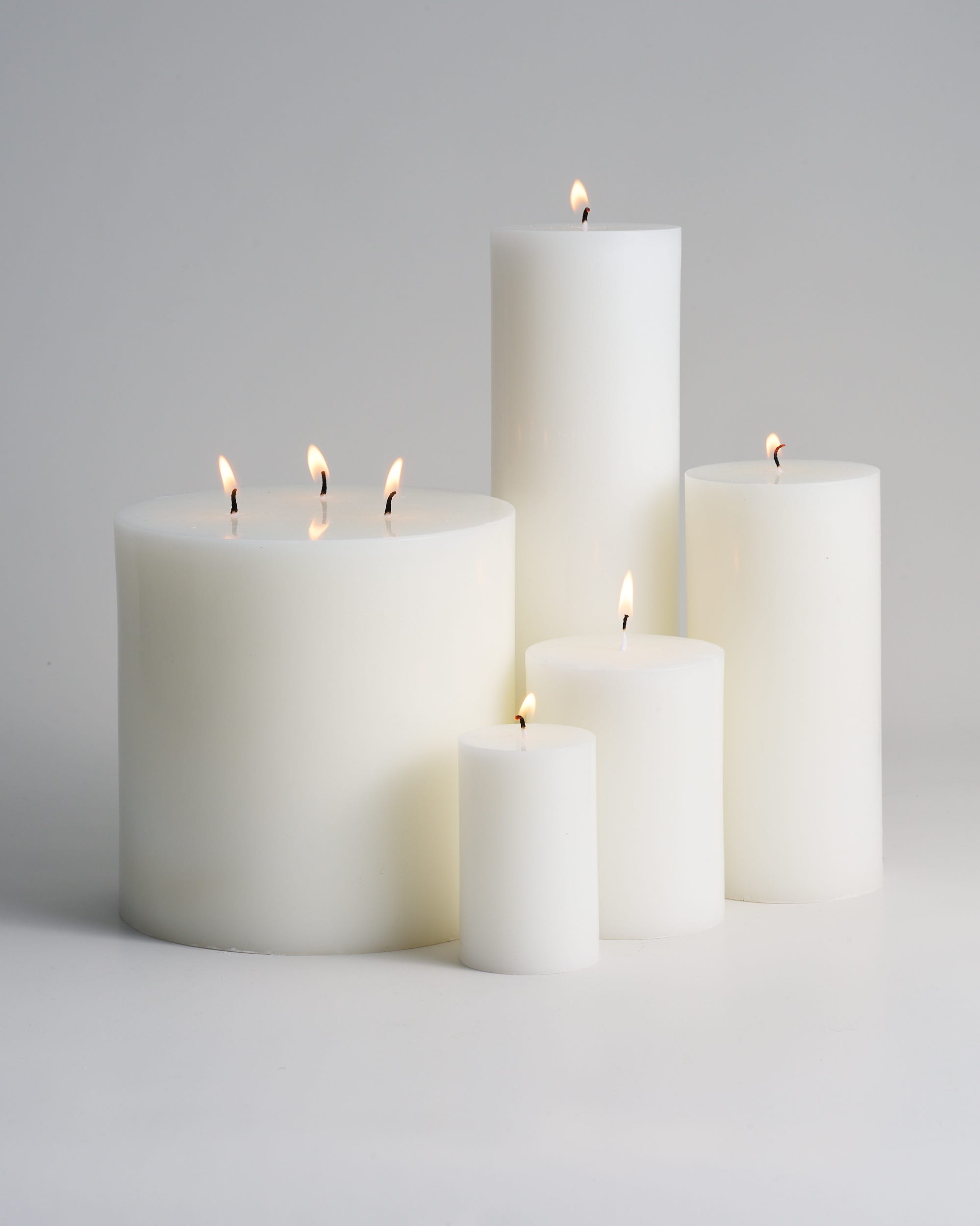 Unscented Pillar Candle White 2kg