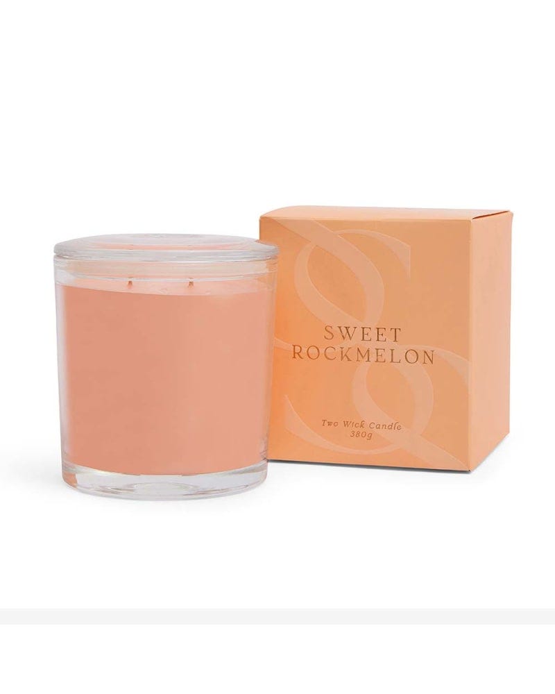 Sweet Rockmelon 2 Wick Scented Candle