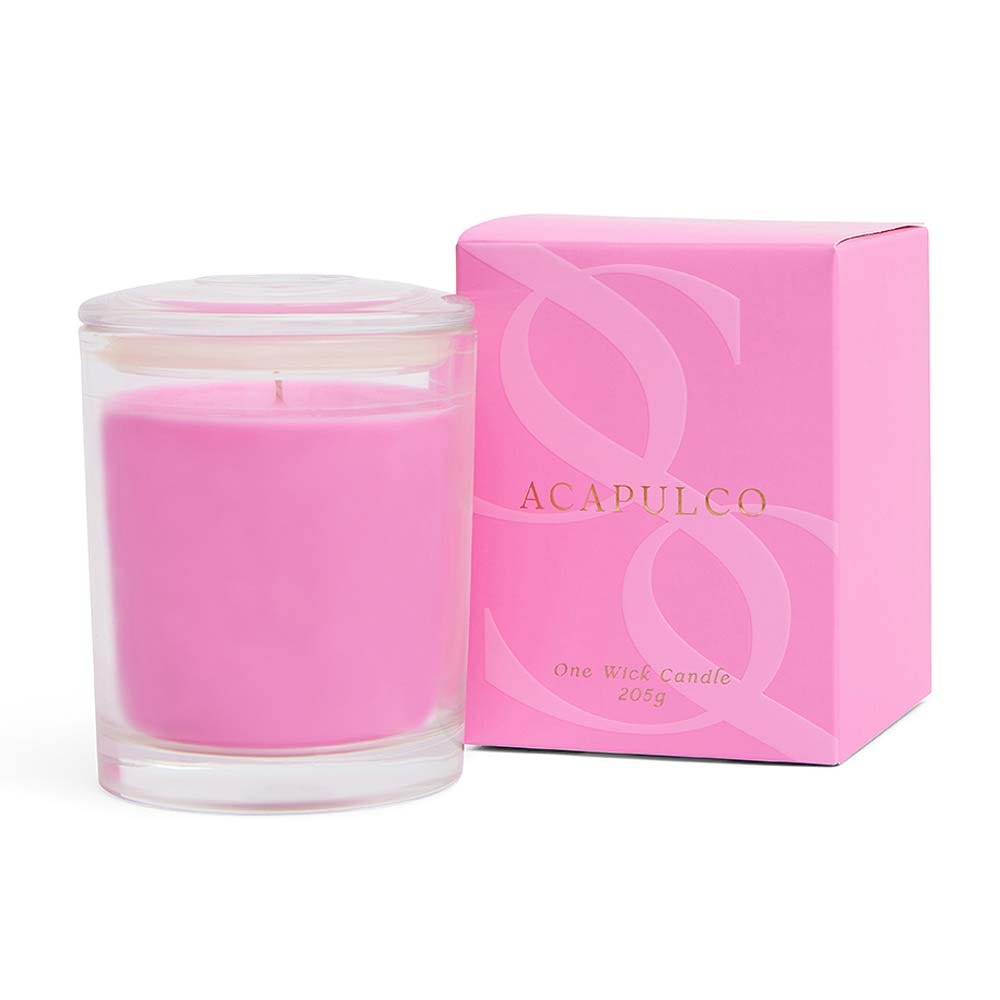 Guava & Strawberry Acapulco 1 Wick Scented Candle