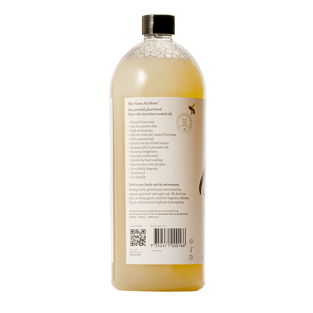 Koala Eco - Lemon Scented Eucalyptus & Rosemary Laundry Liquid - 1 Litre
