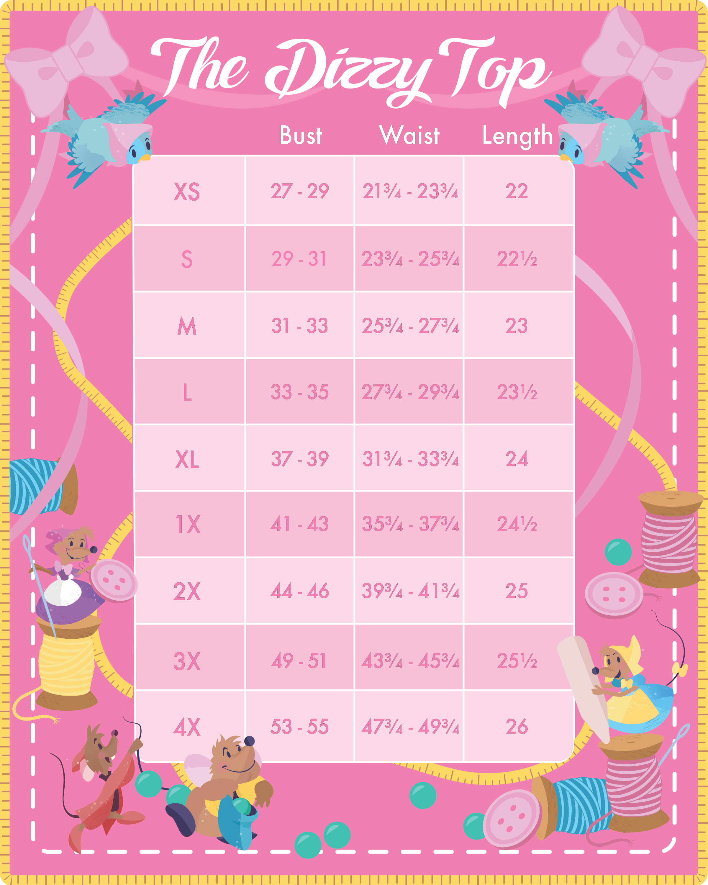 Disney Stitch Shoppe Cinderella Embroidered  Dizzy  Fashion Top