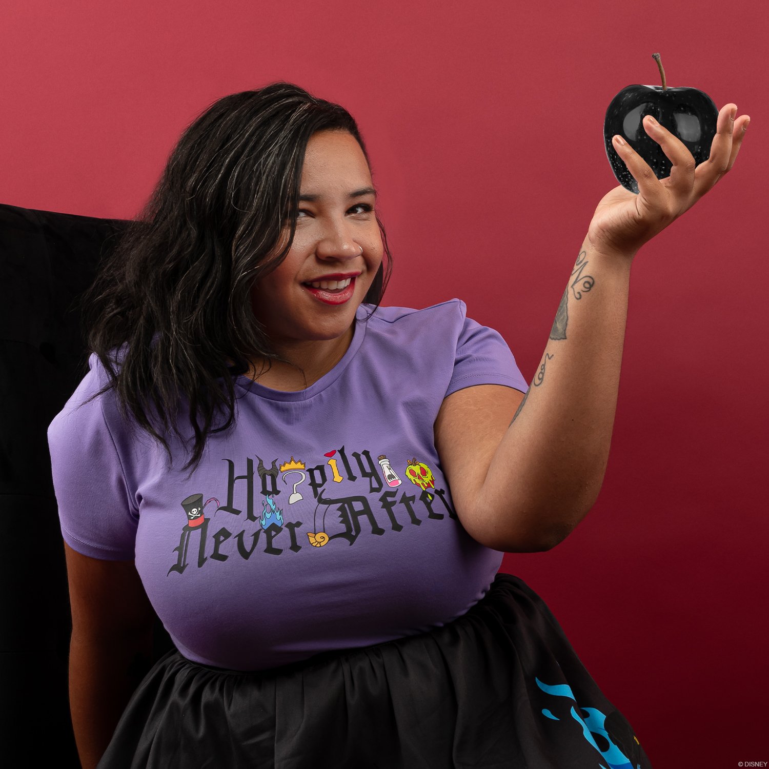 Disney Stitch Shoppe Villains Books Happily Never After  Ariana  Fashion Top