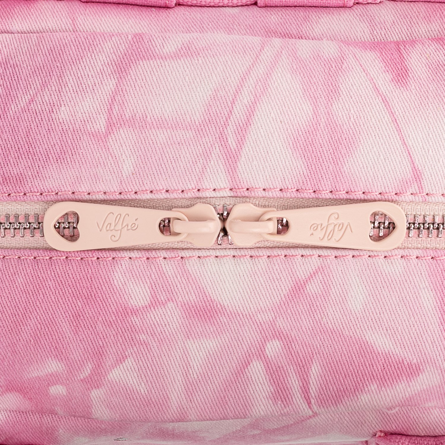 Valfré Lucy Pink Acid Wash Cherry Denim Mini Backpack