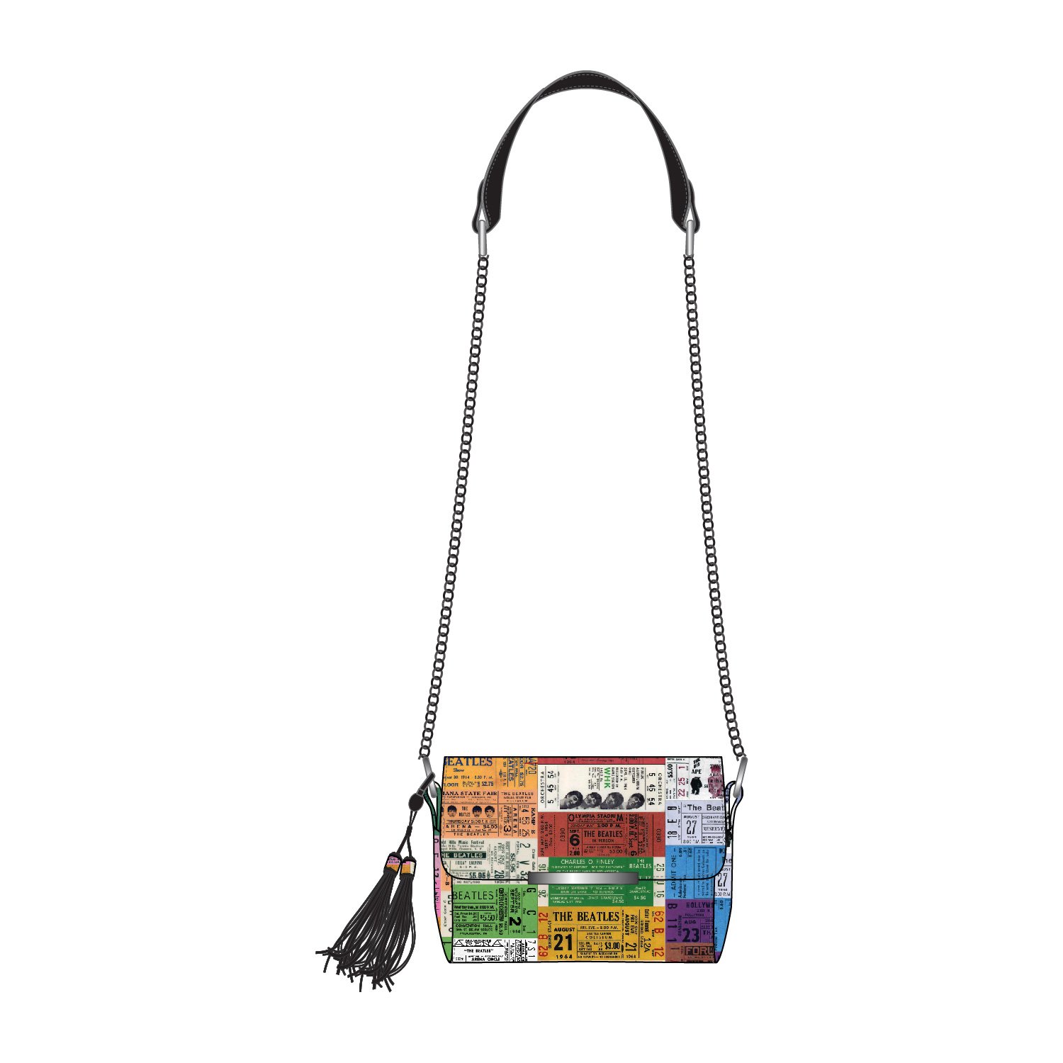 The Beatles Ticket Stubs Crossbody Bag