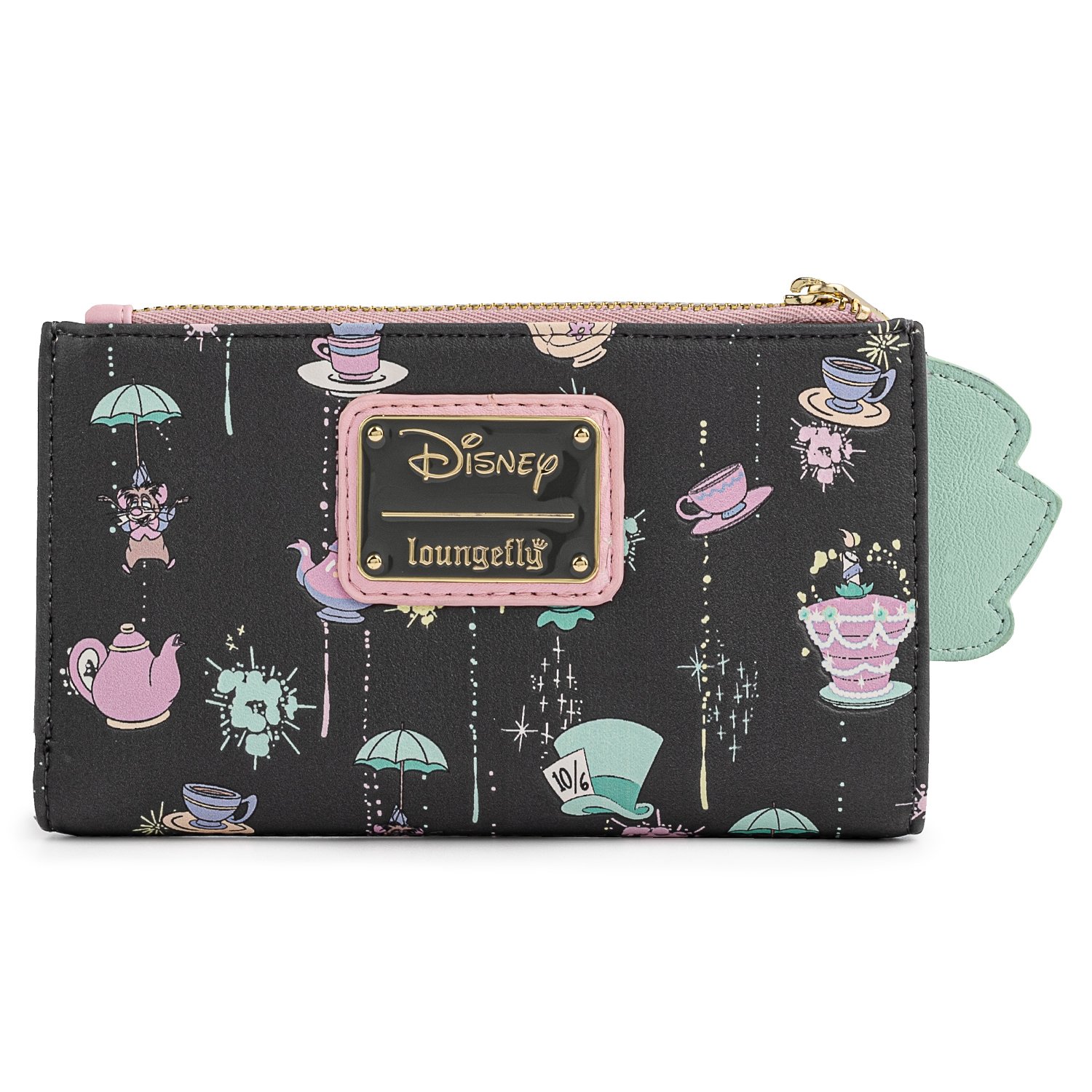 Disney Alice in Wonderland A Very Merry Unbirthday To You Flap Wallet