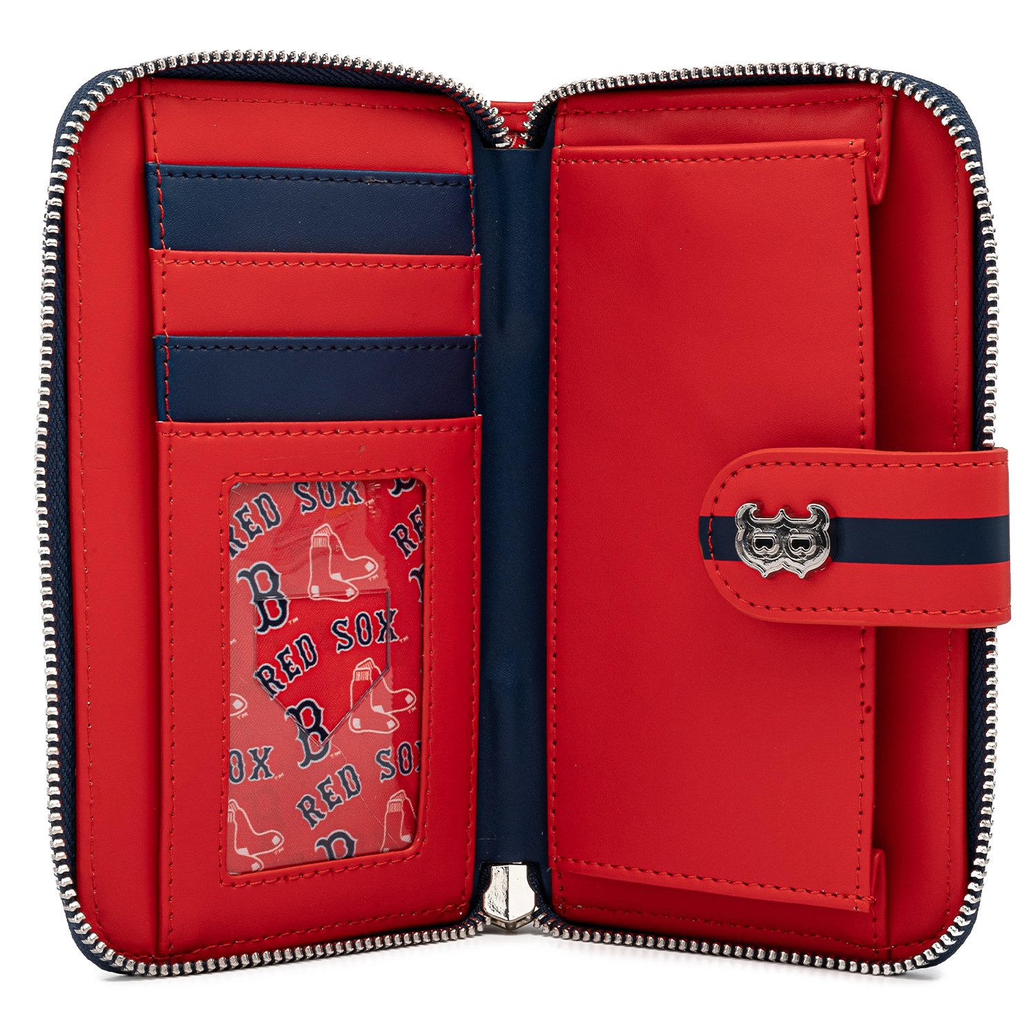 MLB Boston Red Sox Logo Zip Around Wallet