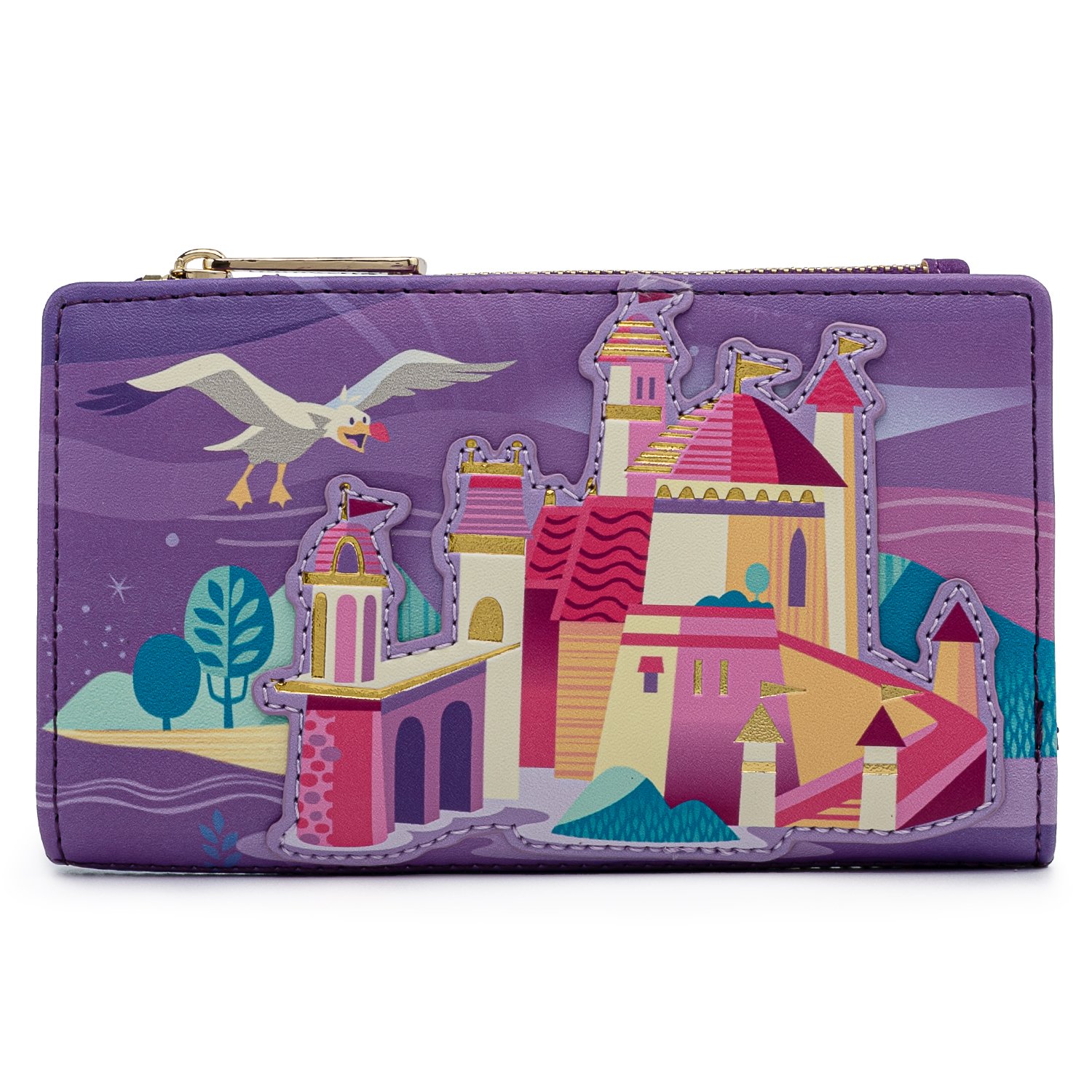 Disney The Little Mermaid Ariel Castle Flap Wallet