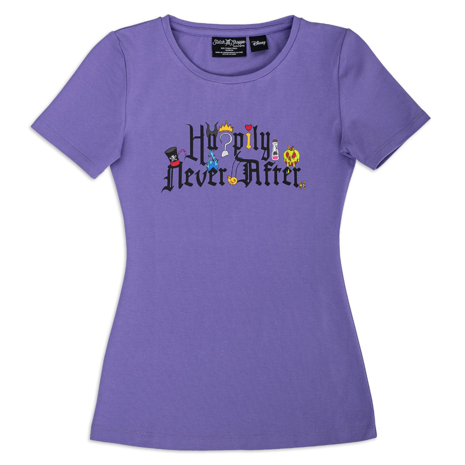 Disney Stitch Shoppe Villains Books Happily Never After  Ariana  Fashion Top