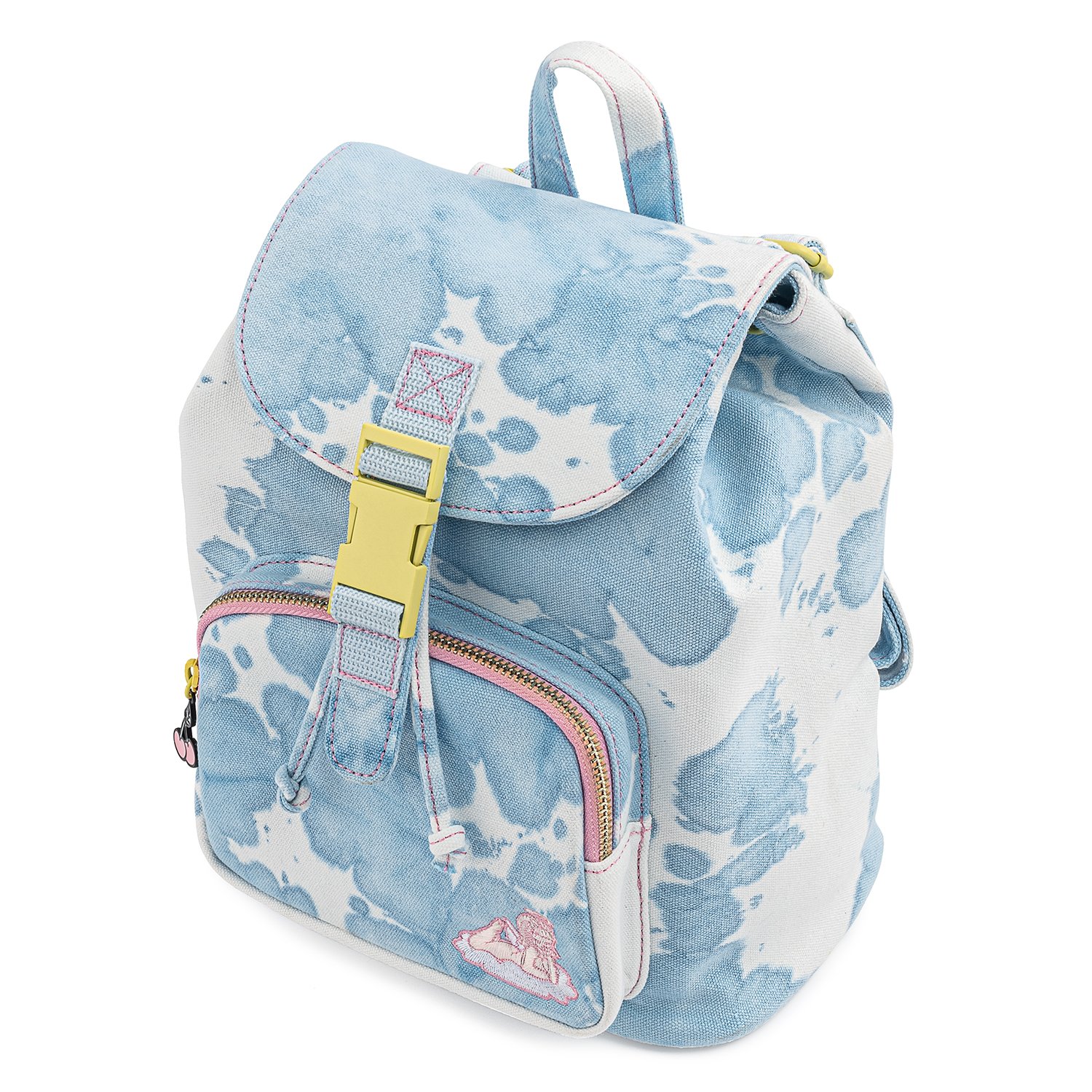 Valfré Lucy Blue Acid Wash Denim Mini Backpack