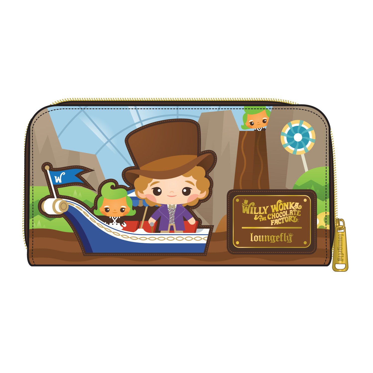 Willy Wonka and the Chocolate Factory 50th Anniversary Zip Around Wallet