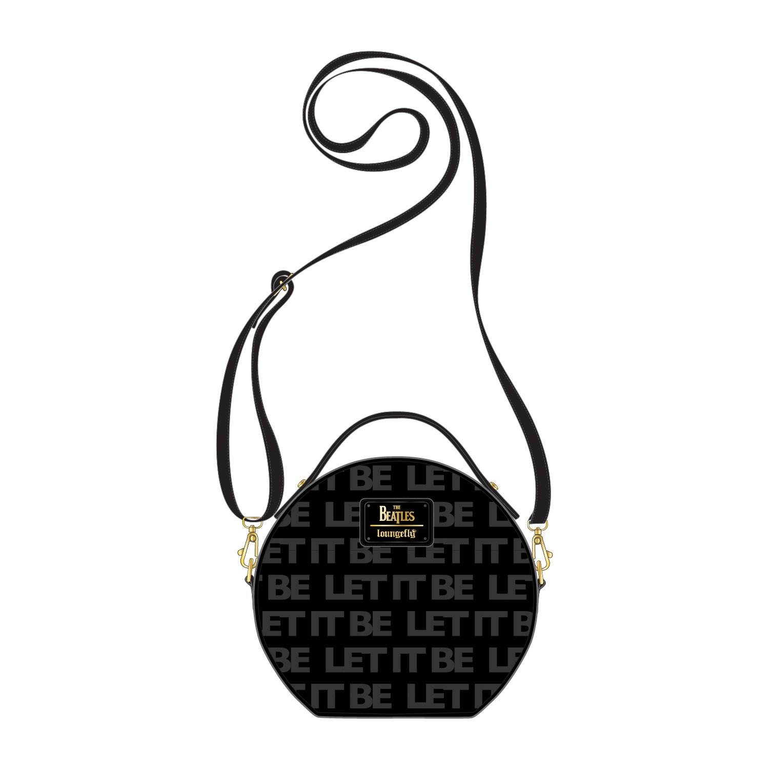 The Beatles Let It Be Vinyl Record Crossbody Bag