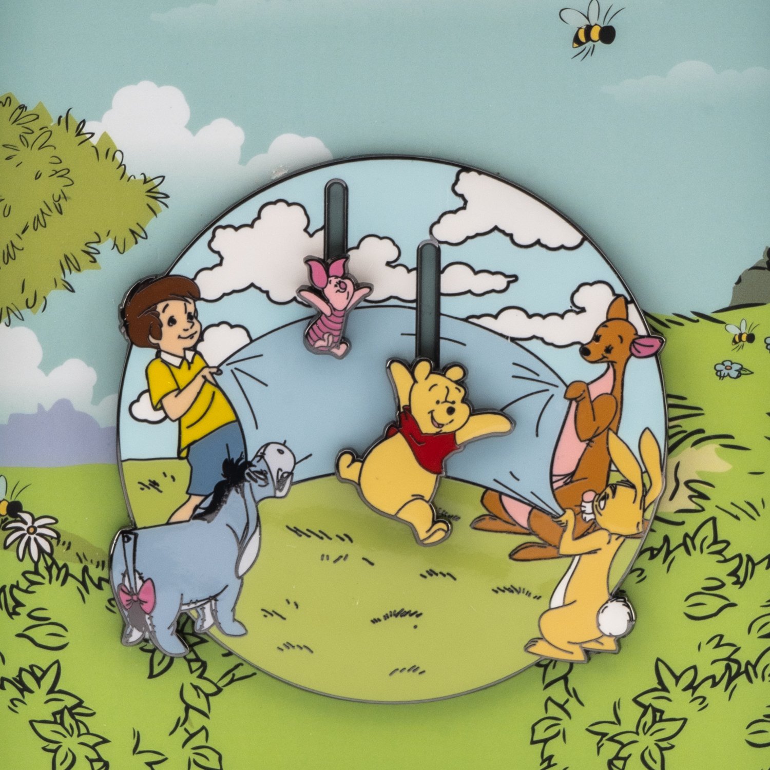 Disney Winnie the Pooh Playtime Collector Box Sliding Enamel Pin