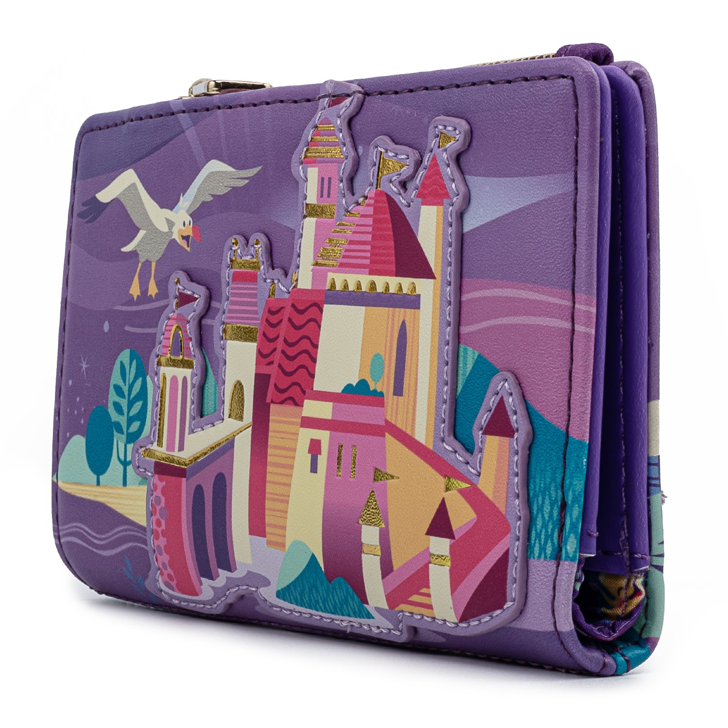 Disney The Little Mermaid Ariel Castle Flap Wallet
