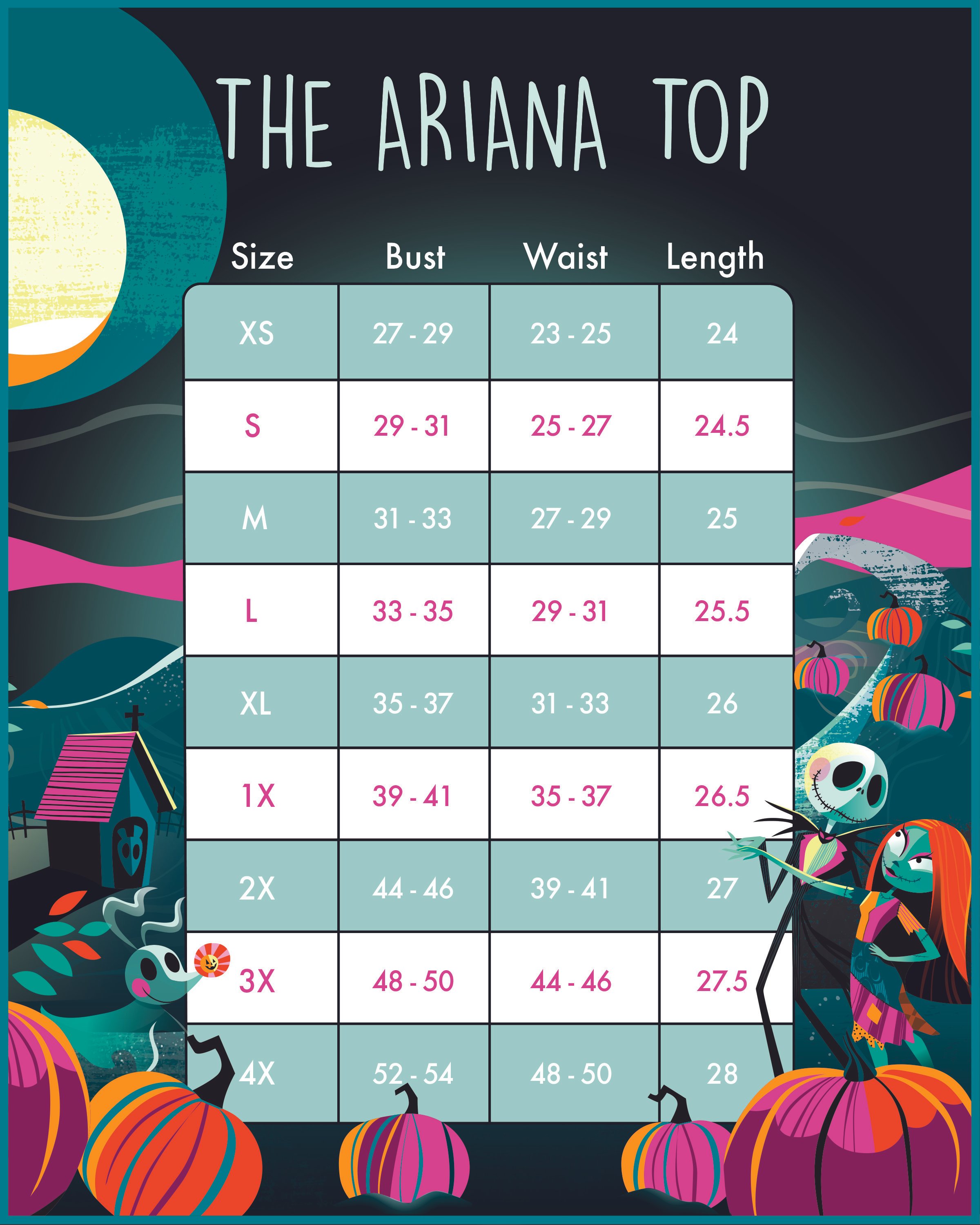 Disney Stitch Shoppe The Nightmare Before Christmas Eternally Yours  Ariana  Fashion Top