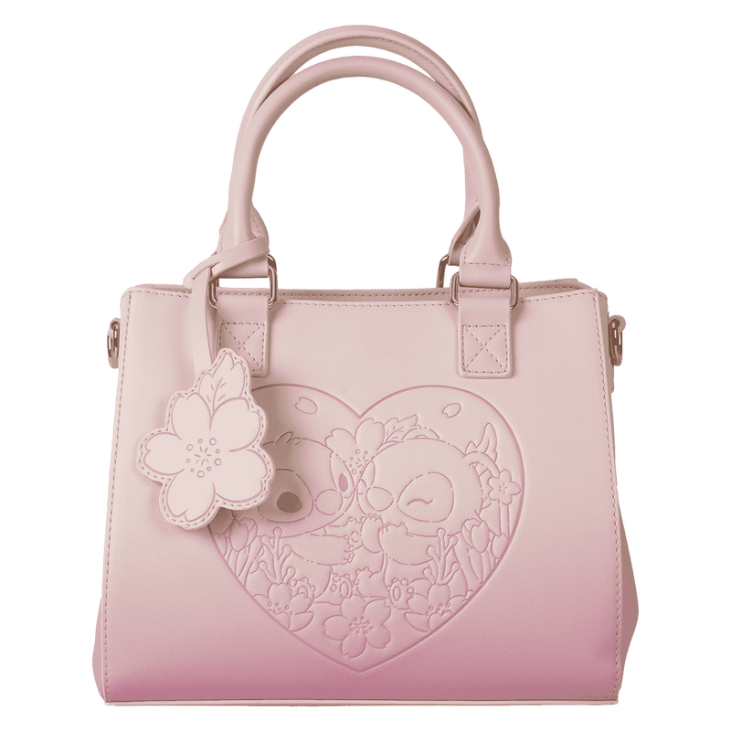 Stitch & Angel Cherry Blossom Heart Crossbody Bag