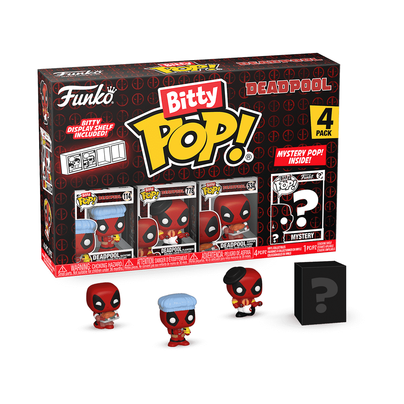 Bitty Pop! Deadpool 4-Pack Series 2