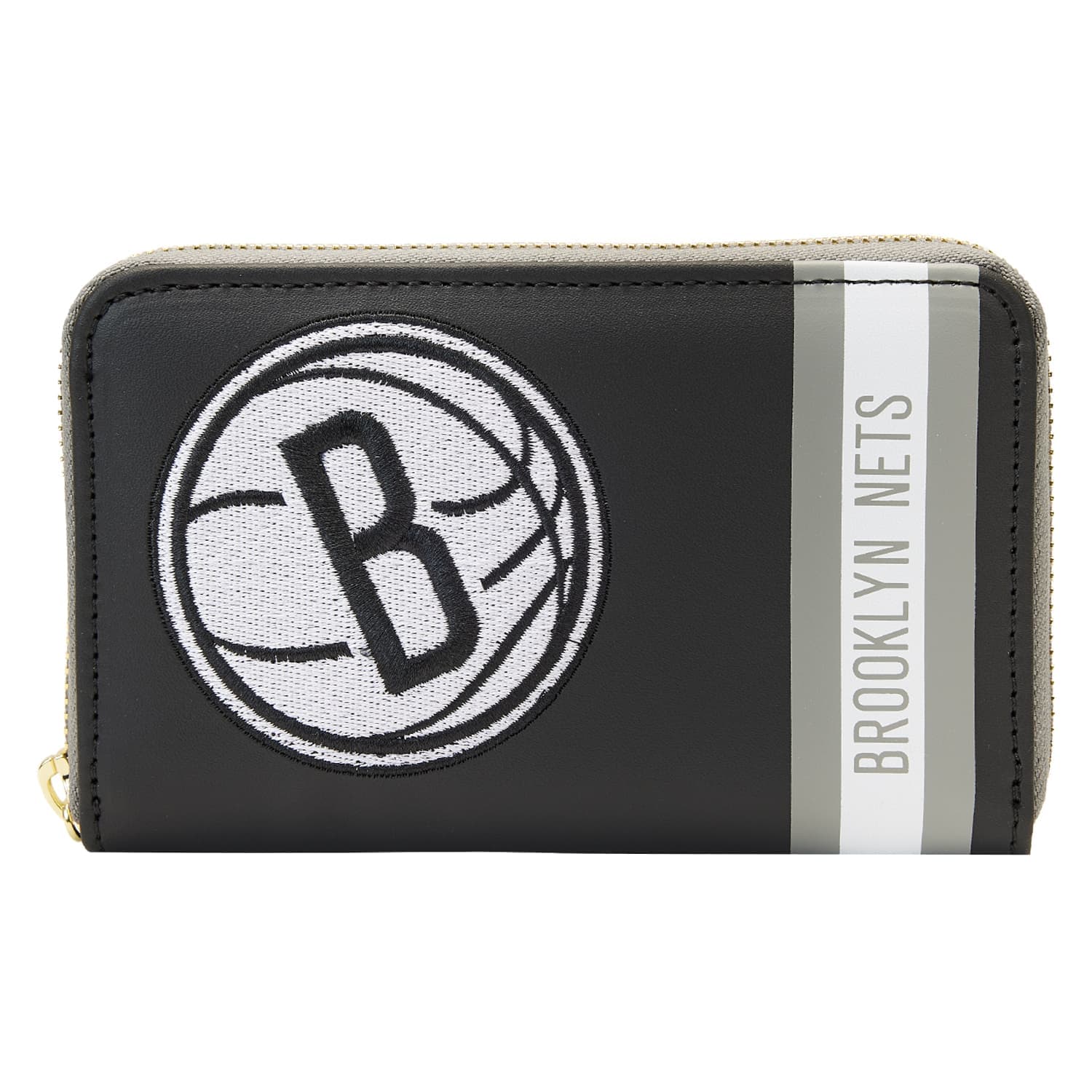 NBA Brooklyn Nets Patch Icons Zip Around Wallet