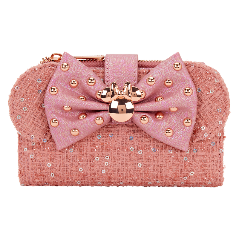 Minnie Mouse Exclusive Glitter Tweed Flap Wallet