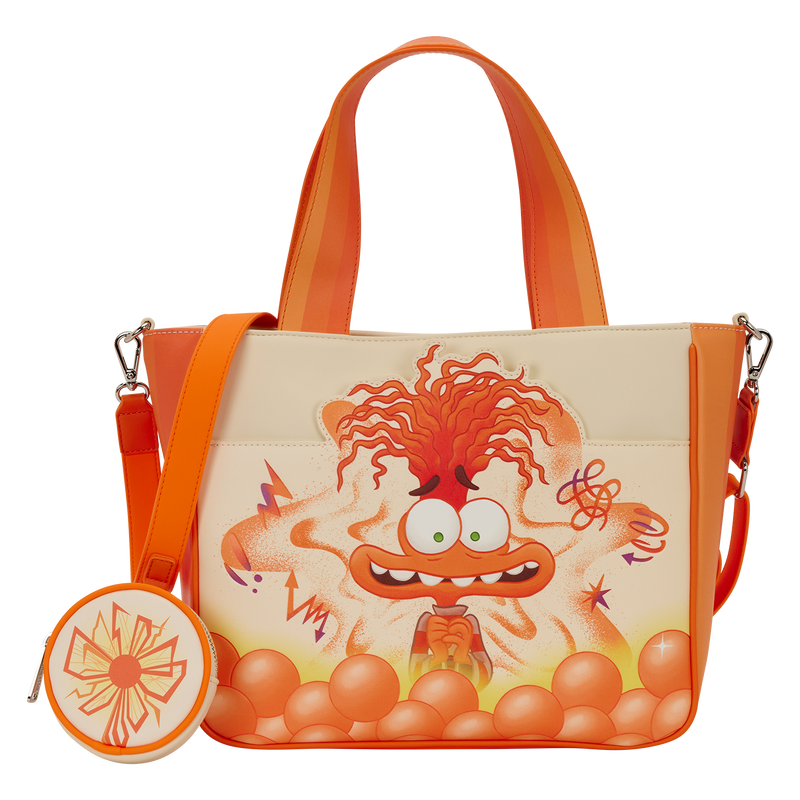 Inside Out 2 Anxiety Tote Crossbody Bag with Coin Bag