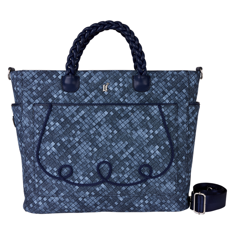 Loungefly Blue Checkered Convertible Backpack & Tote Crossbody Bag