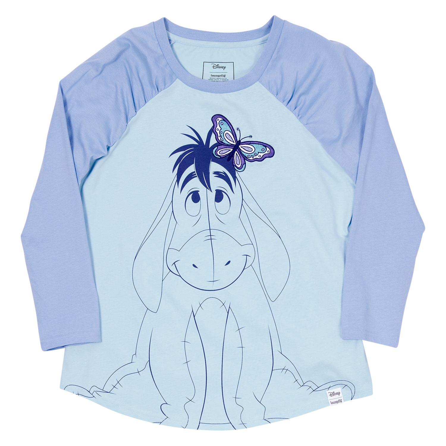 Winnie The Pooh Eeyore Unisex Raglan Tee