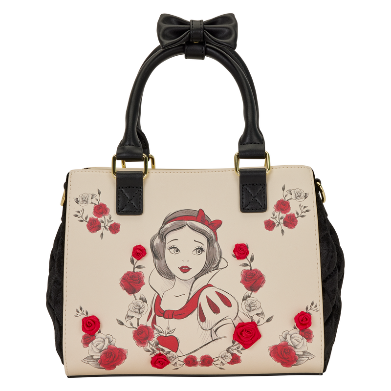 Snow Exclusive White Roses Tote Crossbody Bag