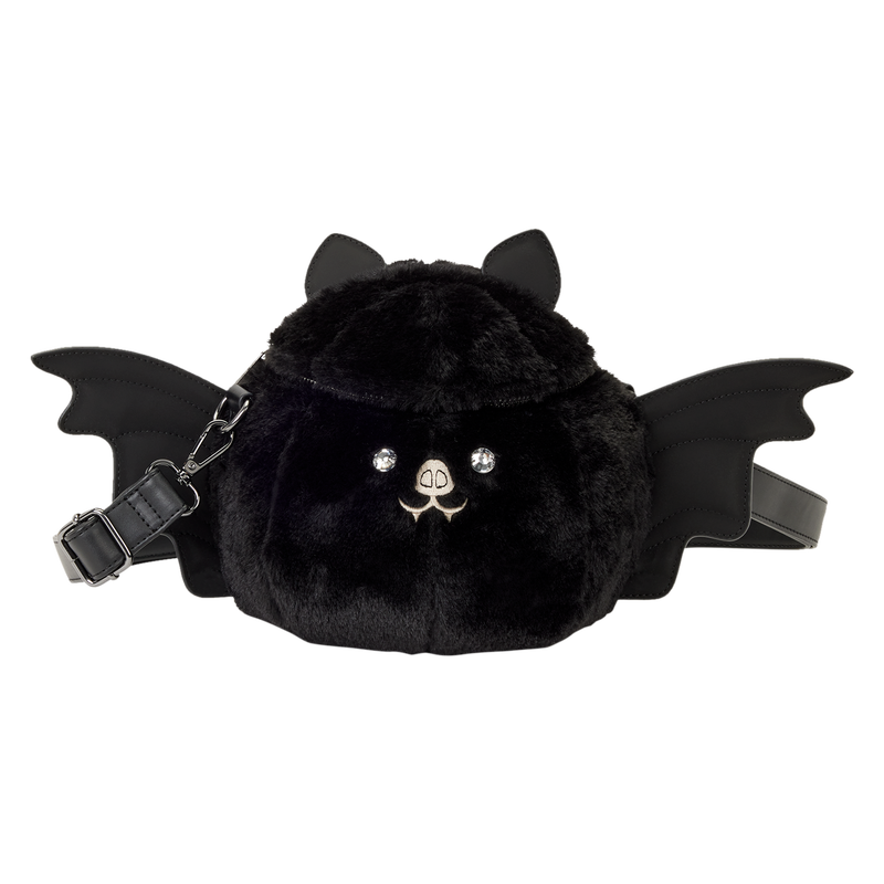 Loungefly Plush Bat Figural Crossbody Bag