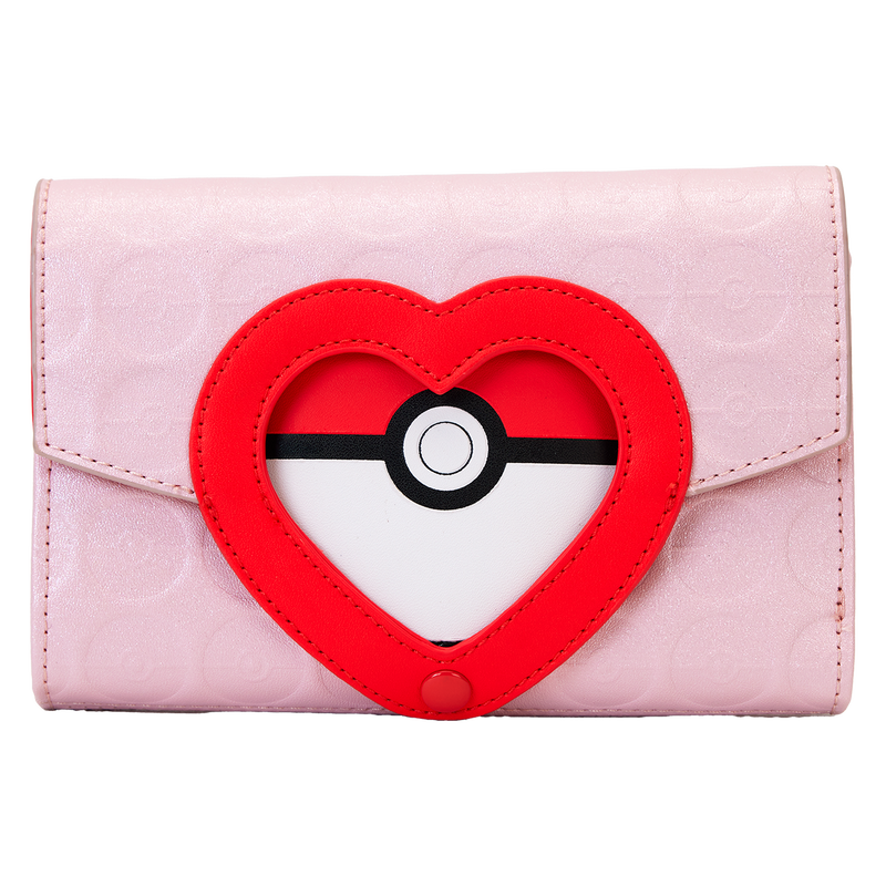 Pokémon Exclusive I Choose You Hearts Flap Zip Around Wallet