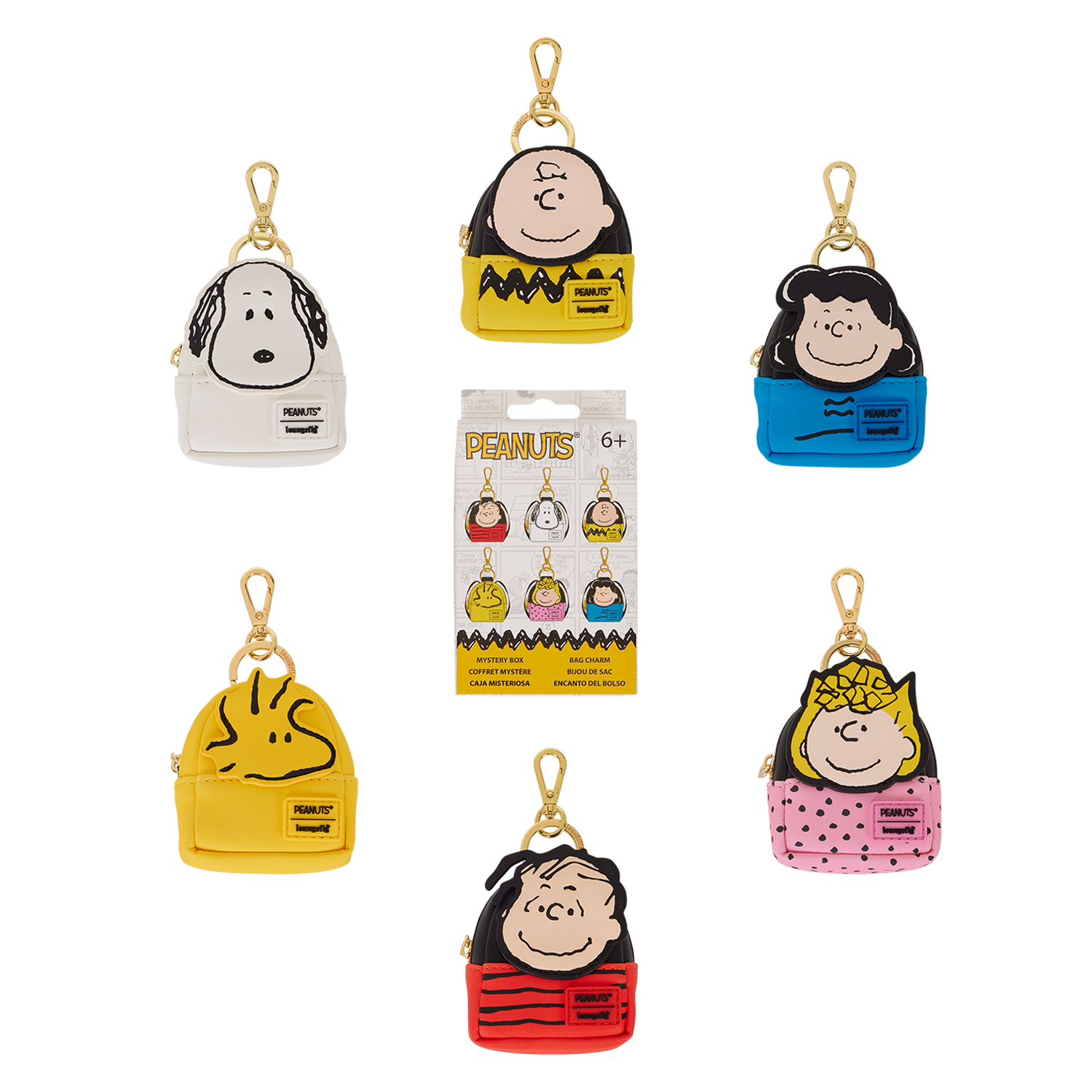 Peanuts Gang Cosplay Mystery Mini Backpack Keychain Charm