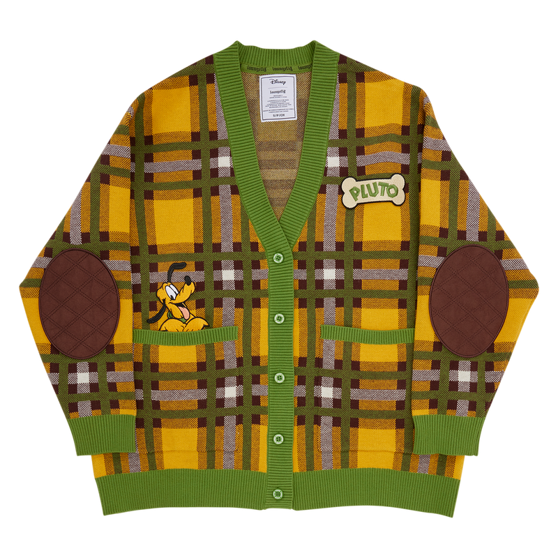 Pluto 95th Anniversary Plaid Knit Cardigan