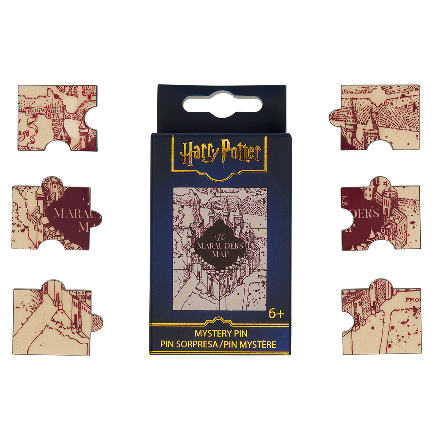 Harry Potter Exclusive The Marauder's Map Puzzle Mystery Box Pin