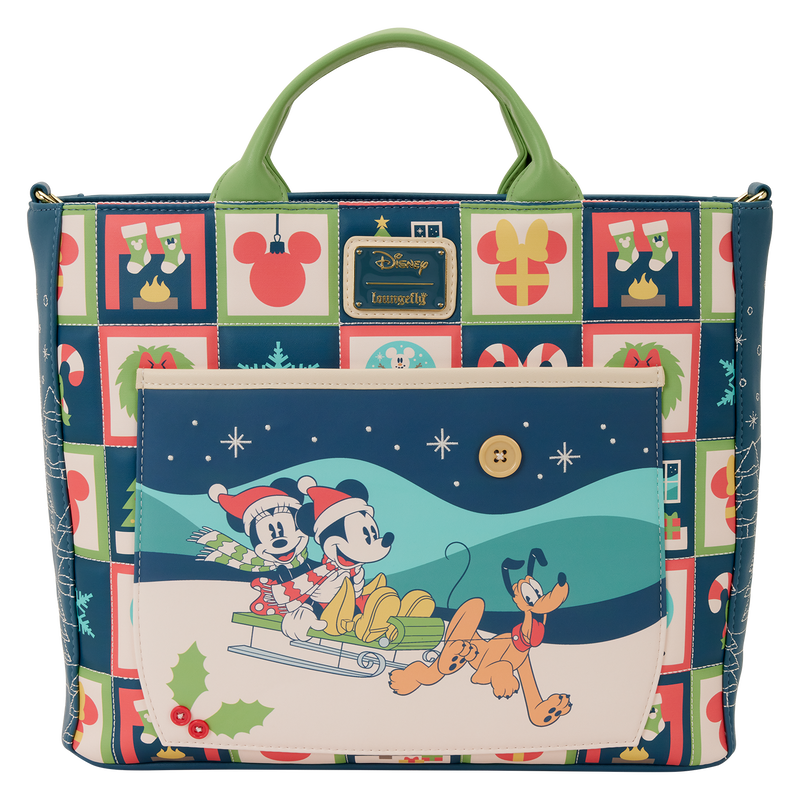 Mickey & Friends Holiday Convertible Backpack & Tote Crossbody Bag