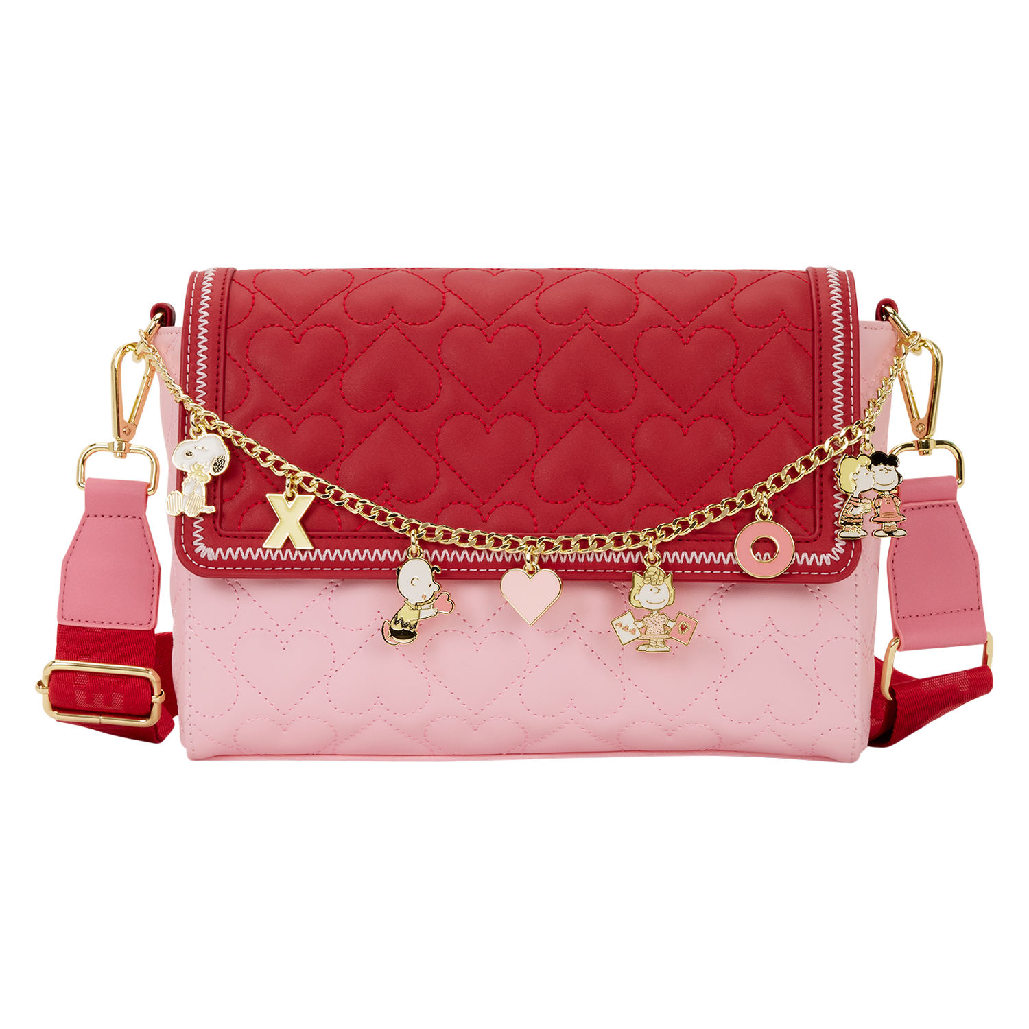 Peanuts Snoopy Valentine's Day Charm Crossbody Bag