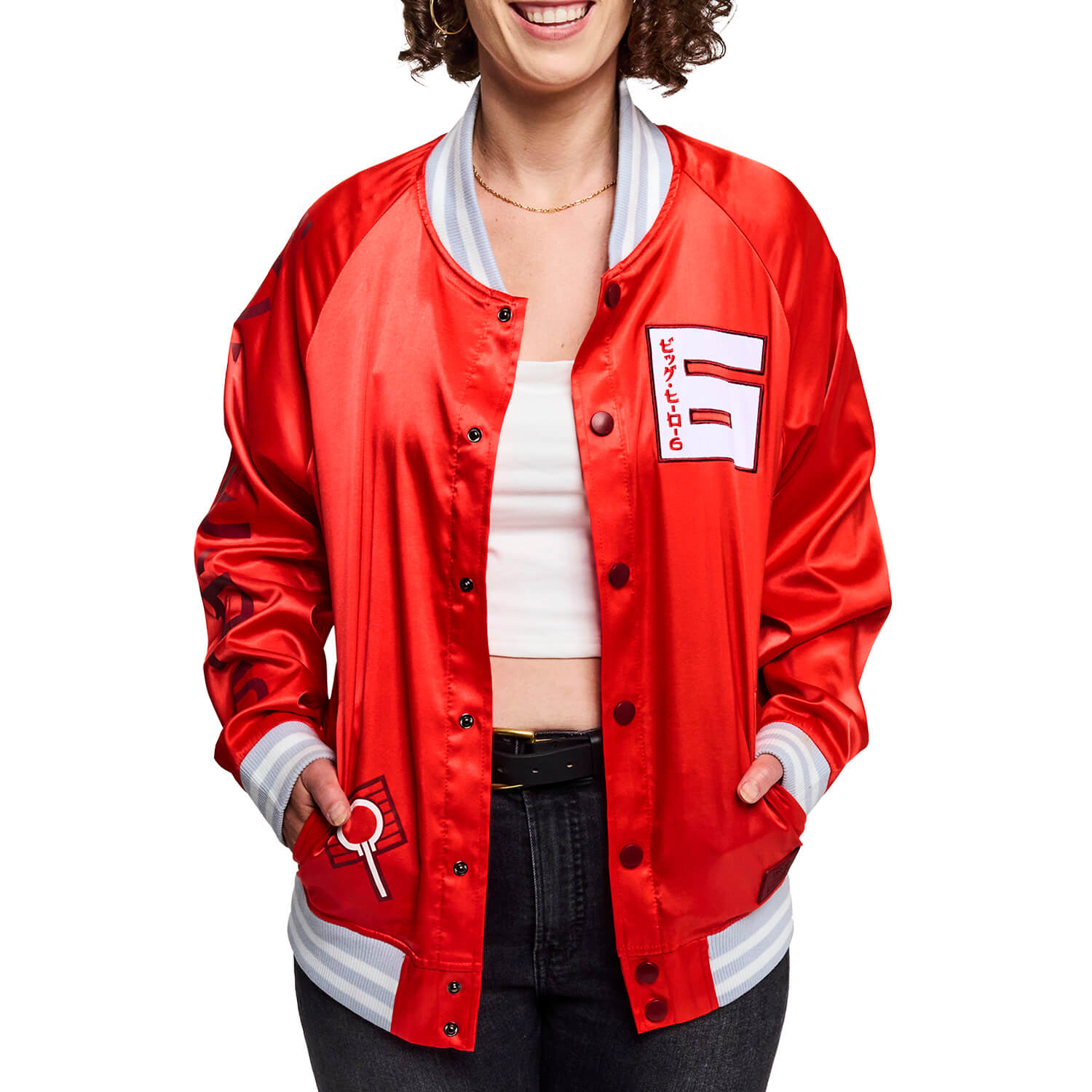Big Hero 6 10th Anniversary Baymax & Friends Unisex Bomber Jacket